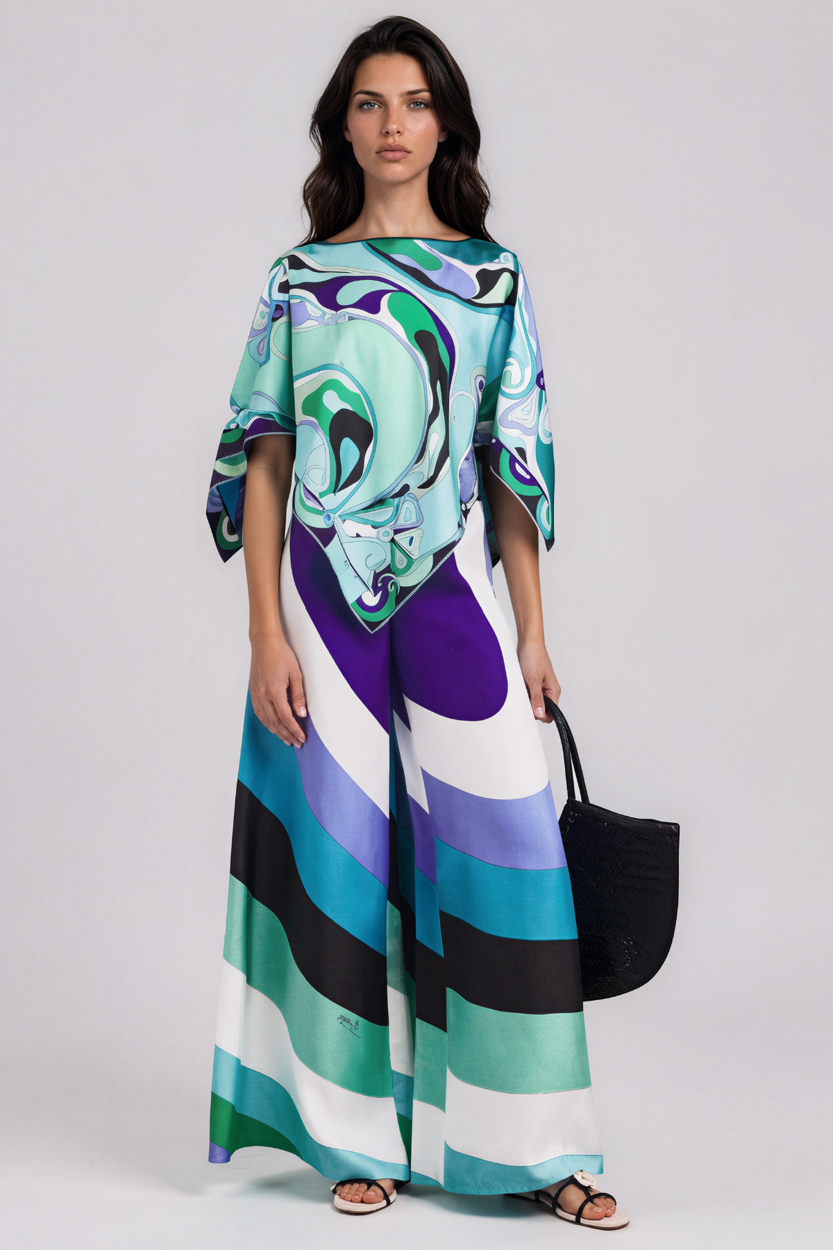 Hardmod Ruffle Print Pants Set