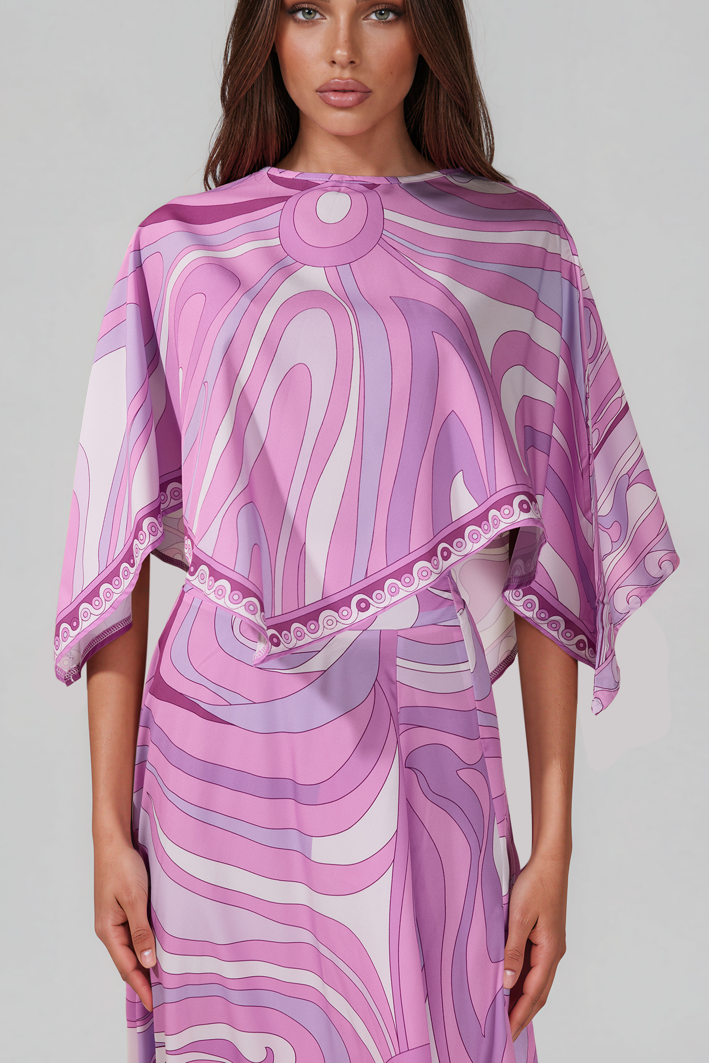 Hardmod Shawl Print Skirt Set