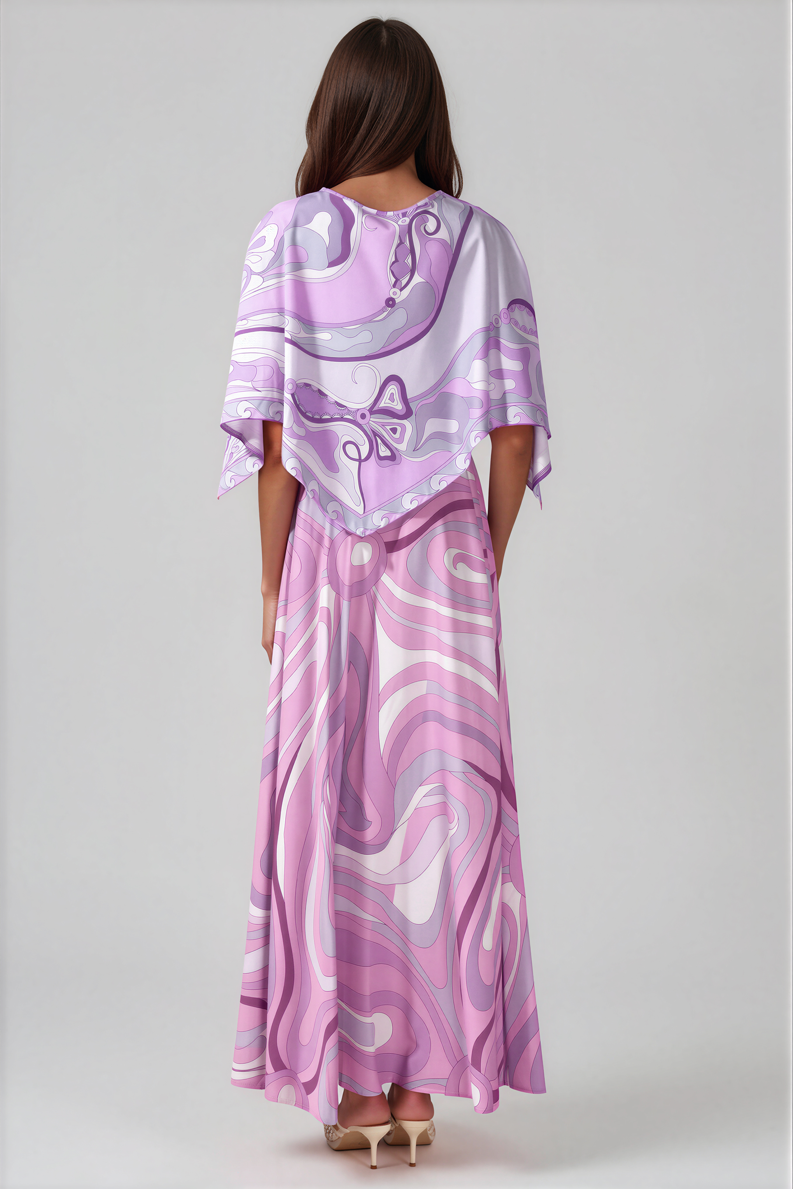 Hardmod Shawl Print Skirt Set