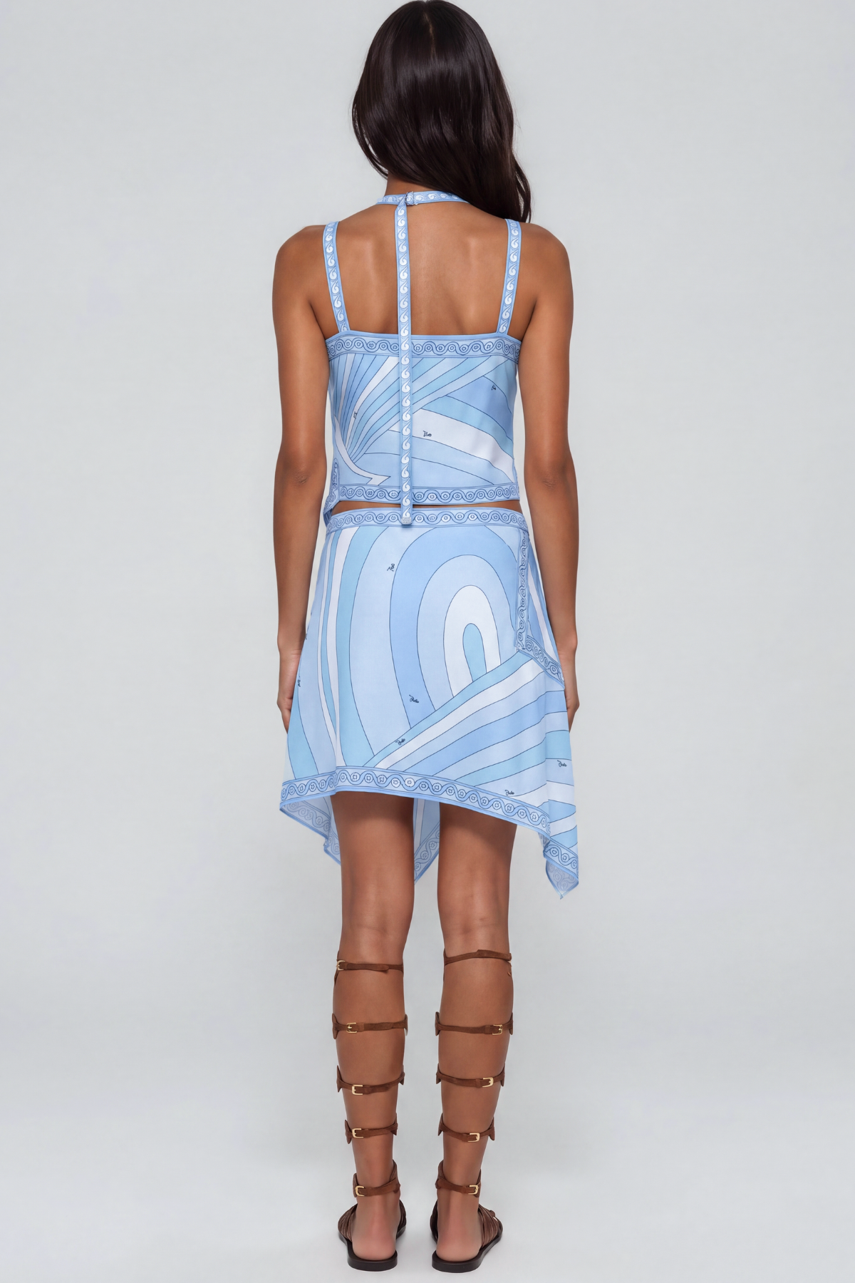 Hardmod Sleeveless Print Skirt Set
