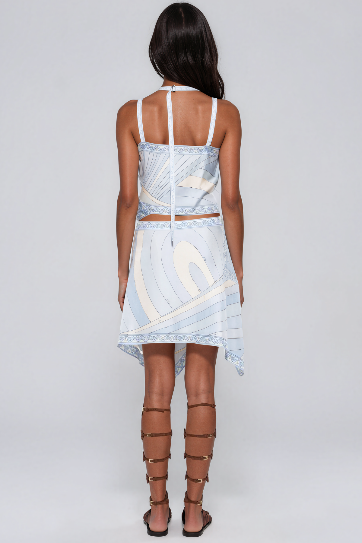 Hardmod Sleeveless Print Skirt Set