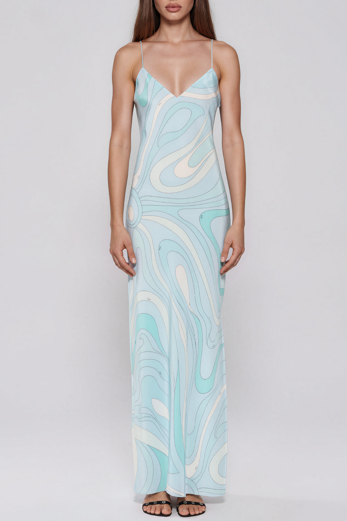 Hardmod Spaghetti Print Maxi Dress