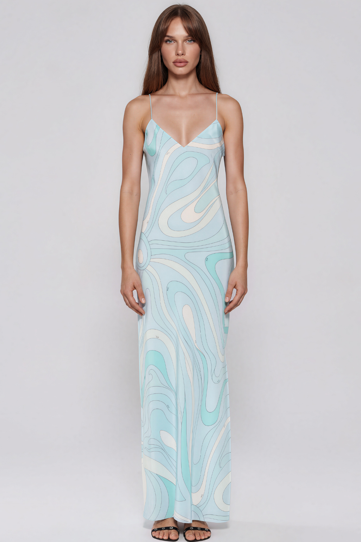 Hardmod Spaghetti Print Maxi Dress