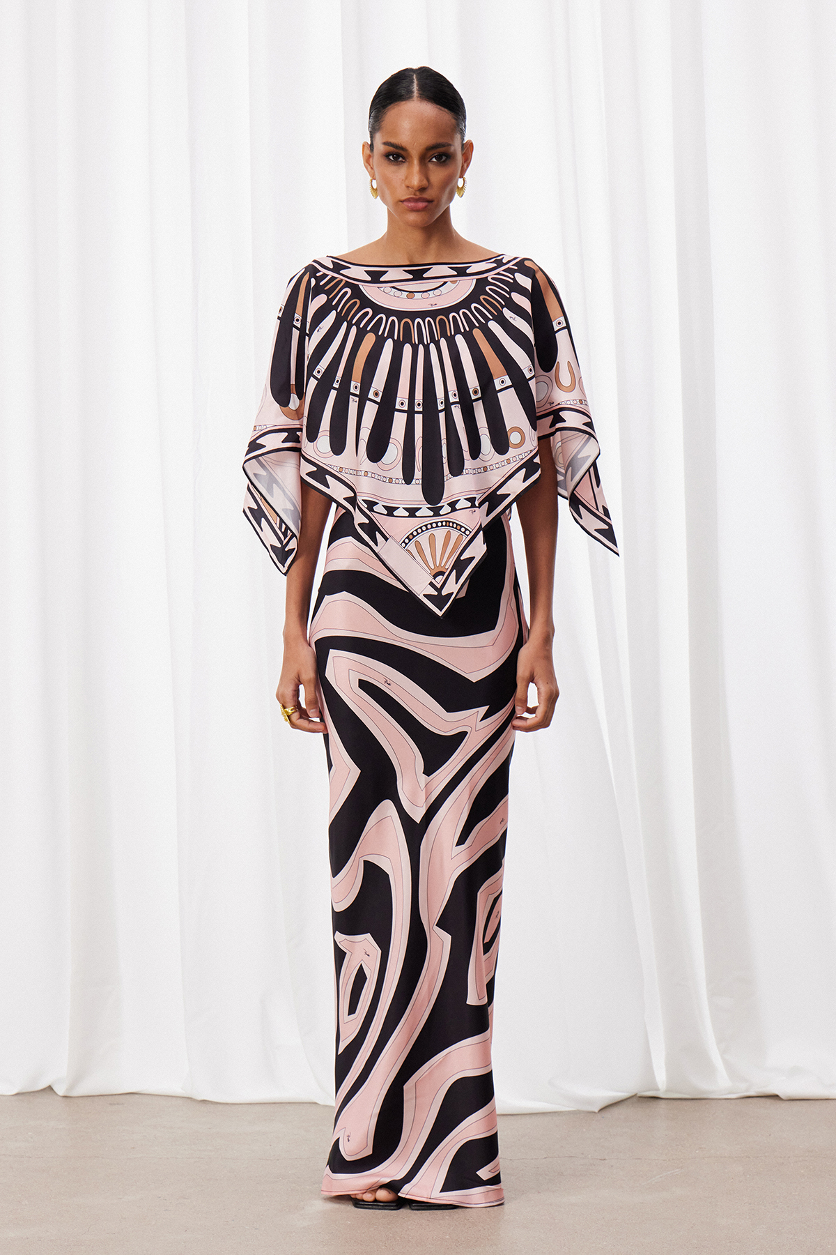Hardmod Two Piece Print Maxi Dress