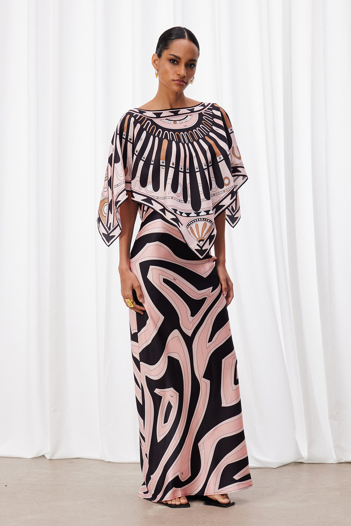 Hardmod Two Piece Print Maxi Dress