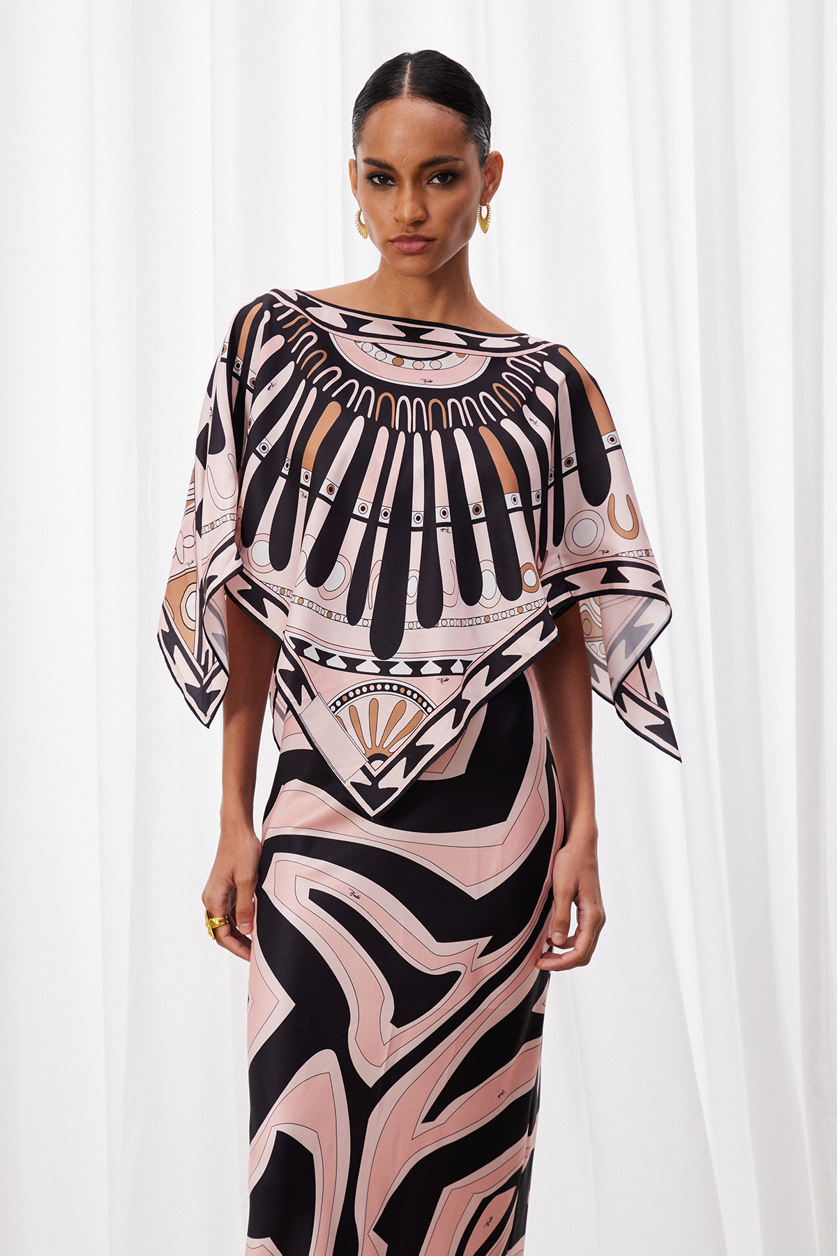 Hardmod Two Piece Print Maxi Dress