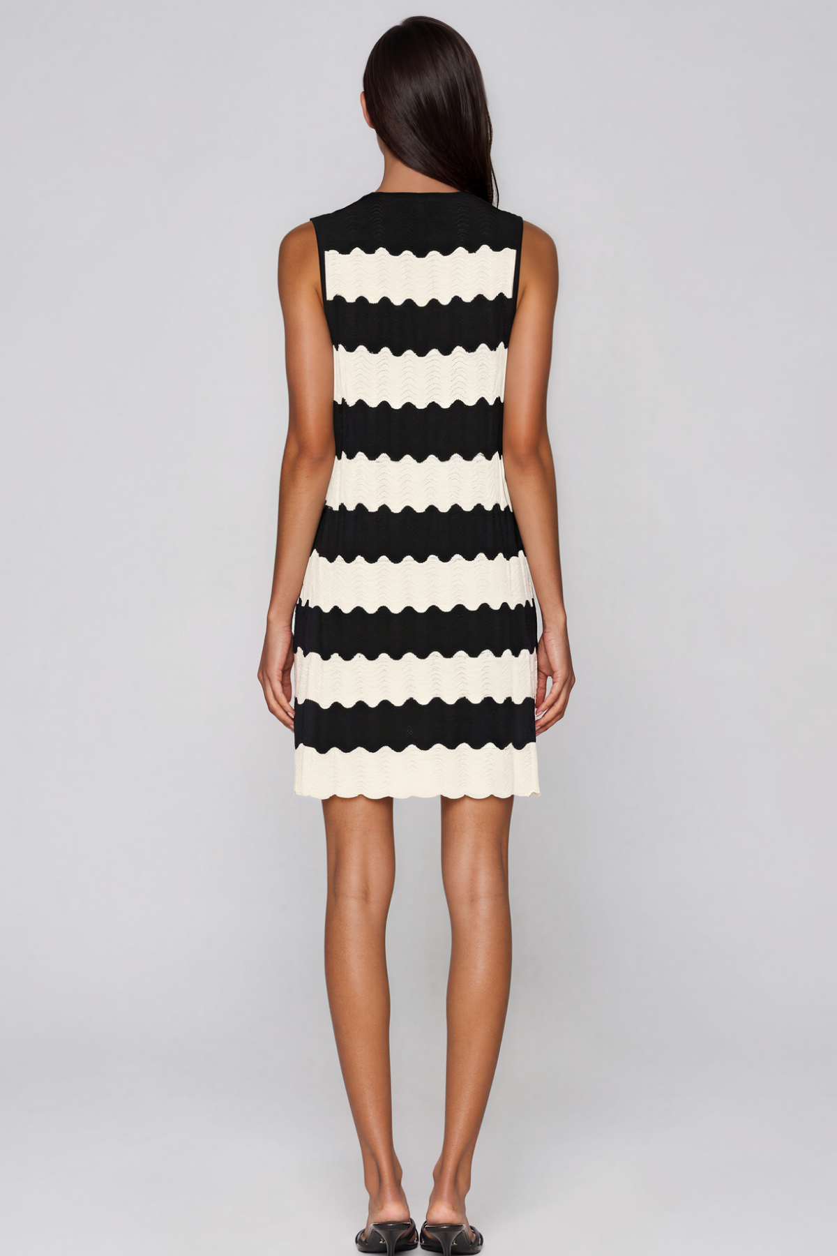 Henry Sleeveless Stripe Knit Mini Dress