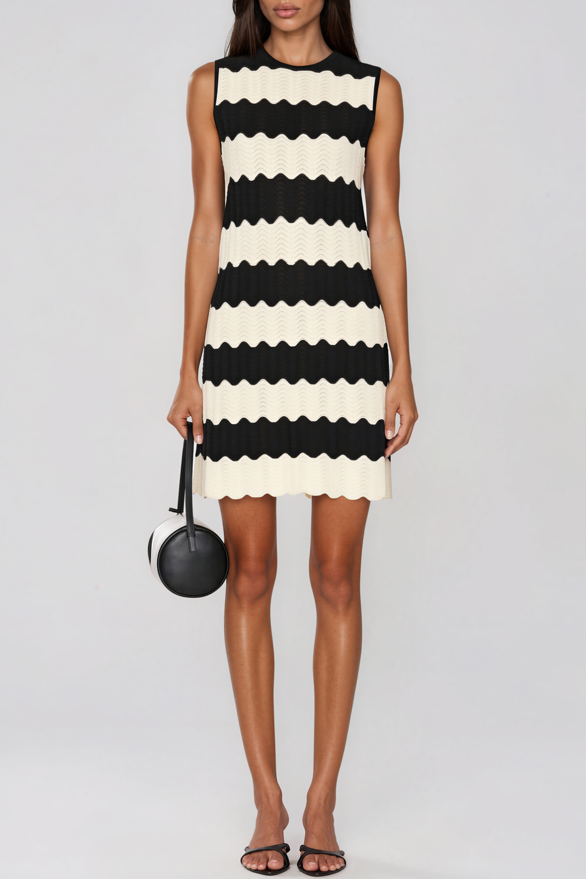 Henry Sleeveless Stripe Knit Mini Dress