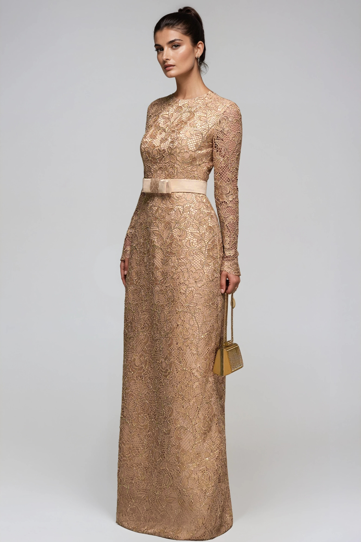 Heracles EmbellishedLace Maxi Dress