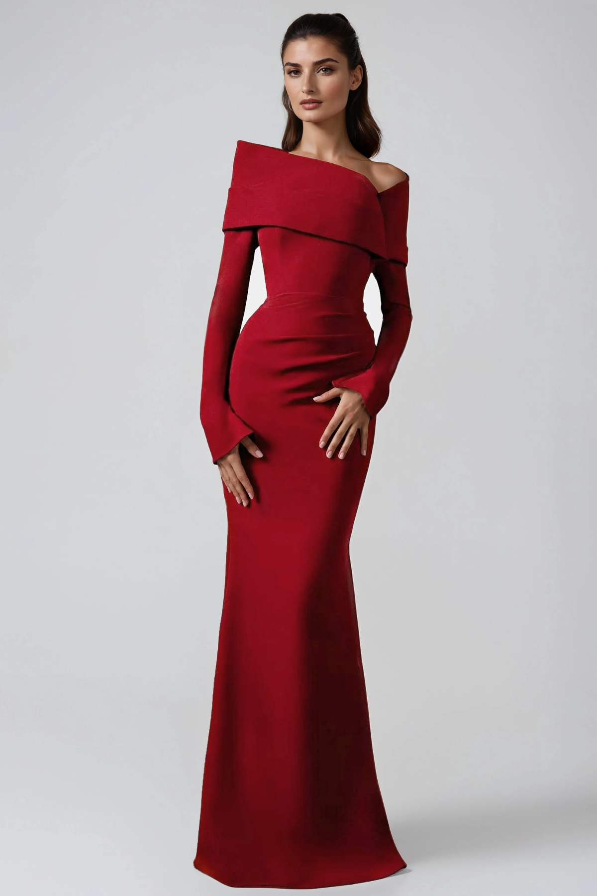 Herlequin Off Shoulder Mermaid Maxi Dress