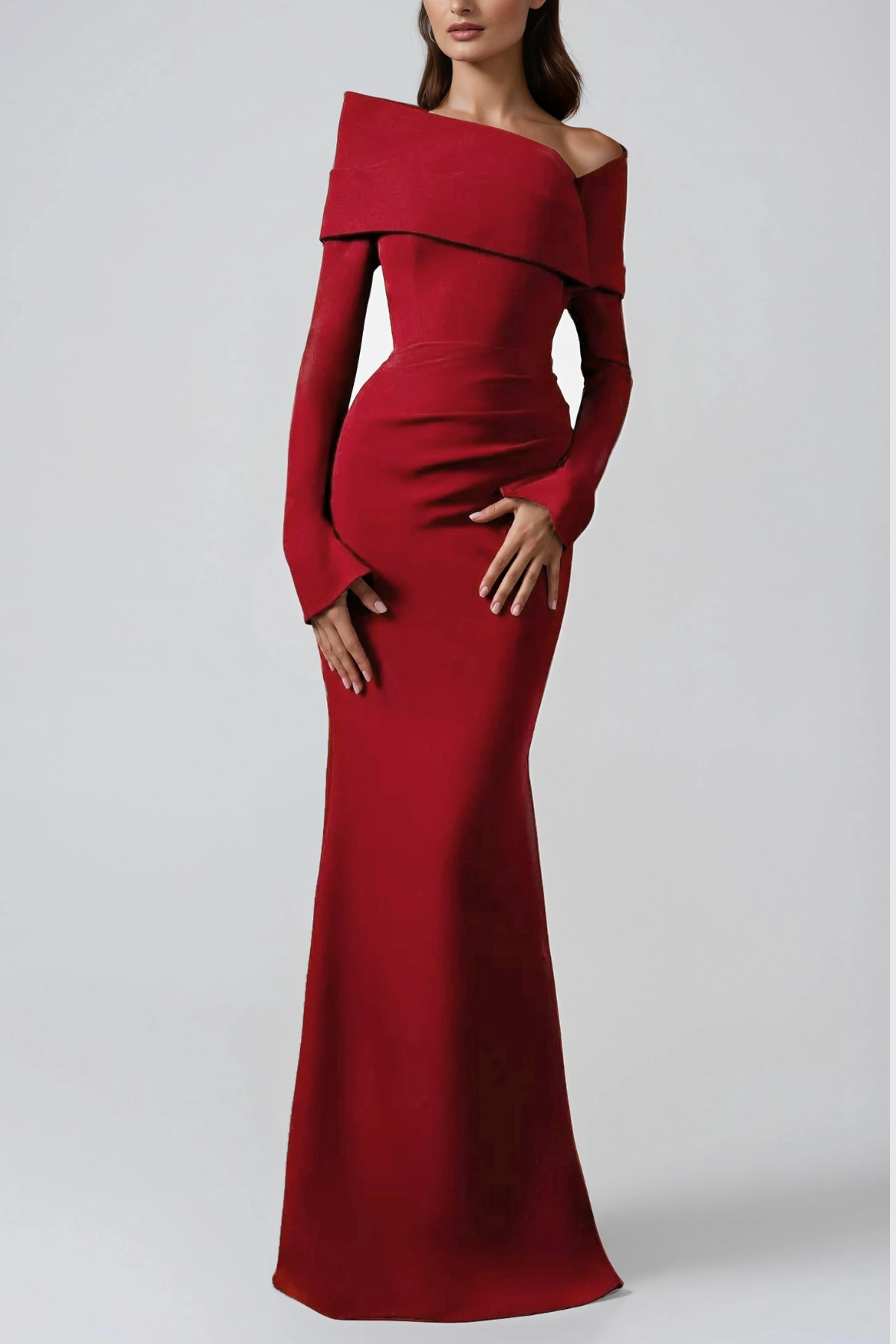 Herlequin Off Shoulder Mermaid Maxi Dress
