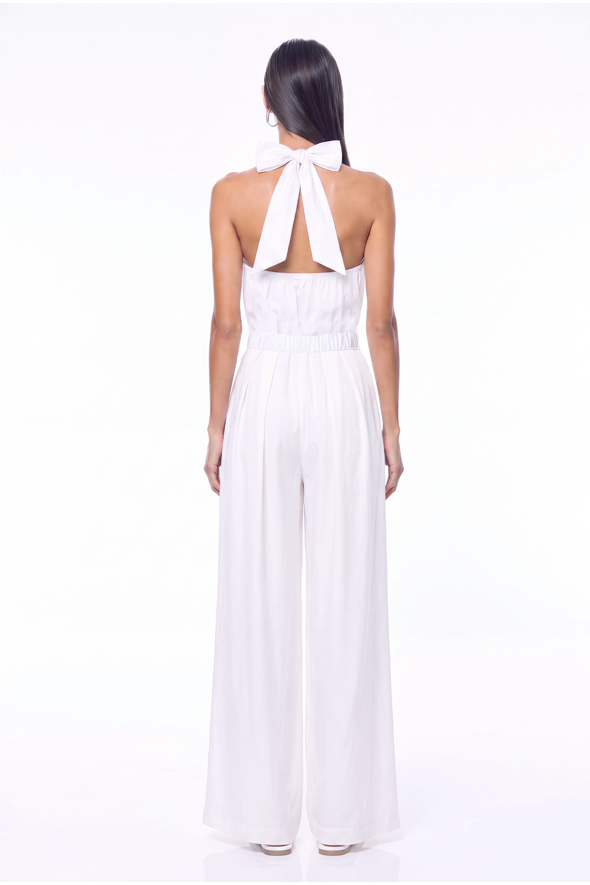 Hermanus Halter Neck Ruch Baggy Jumpsuit