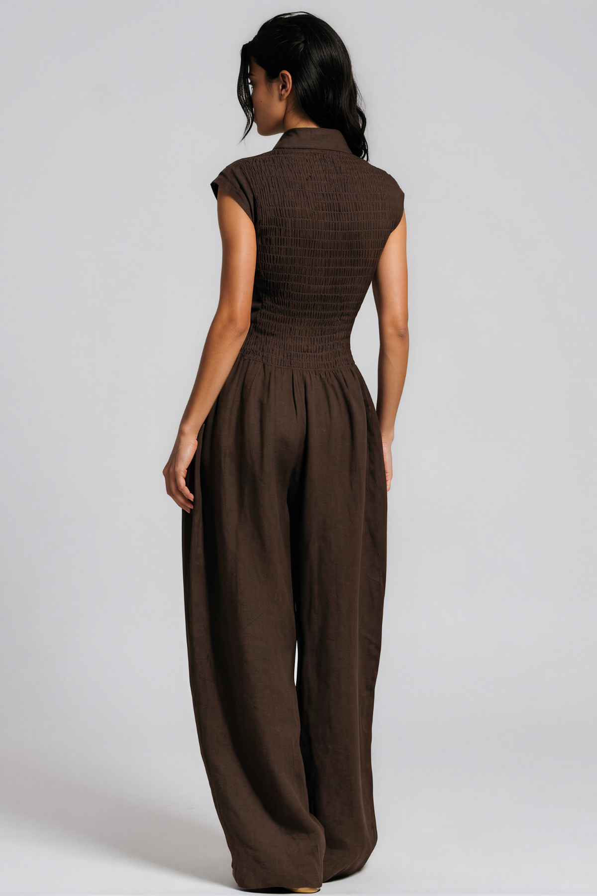 Hermanus V Neck Ruch Jumpsuit