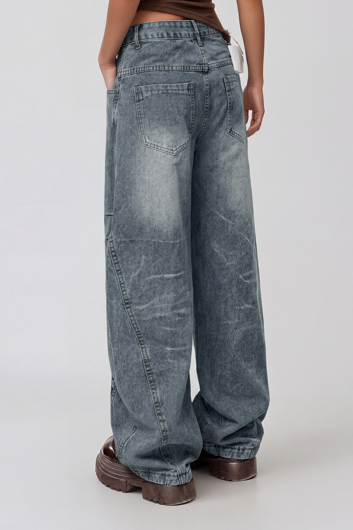Herminia Leopard Deconstruct Jeans