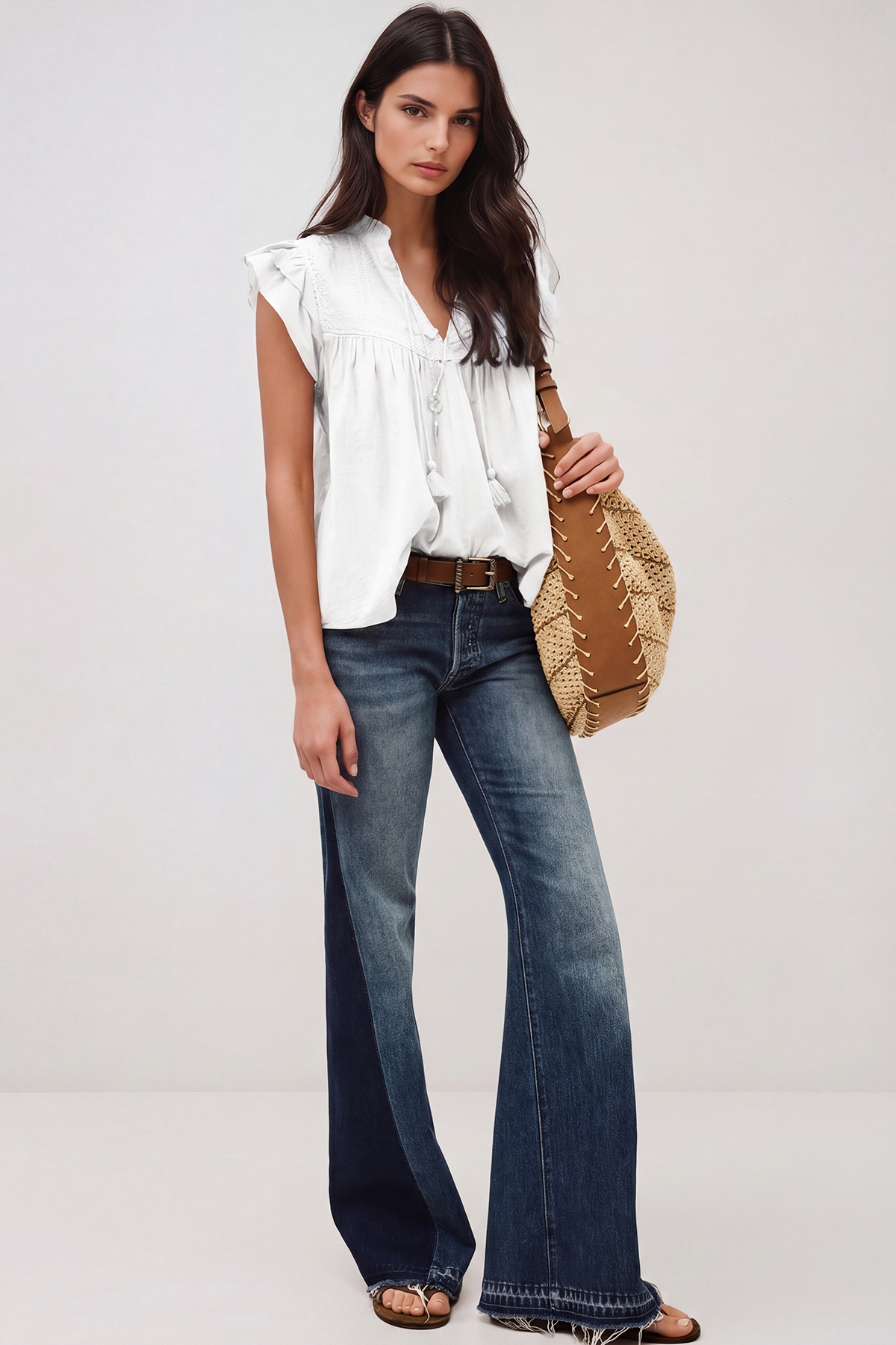 Hermogenes Ruch Embroidered Top In White