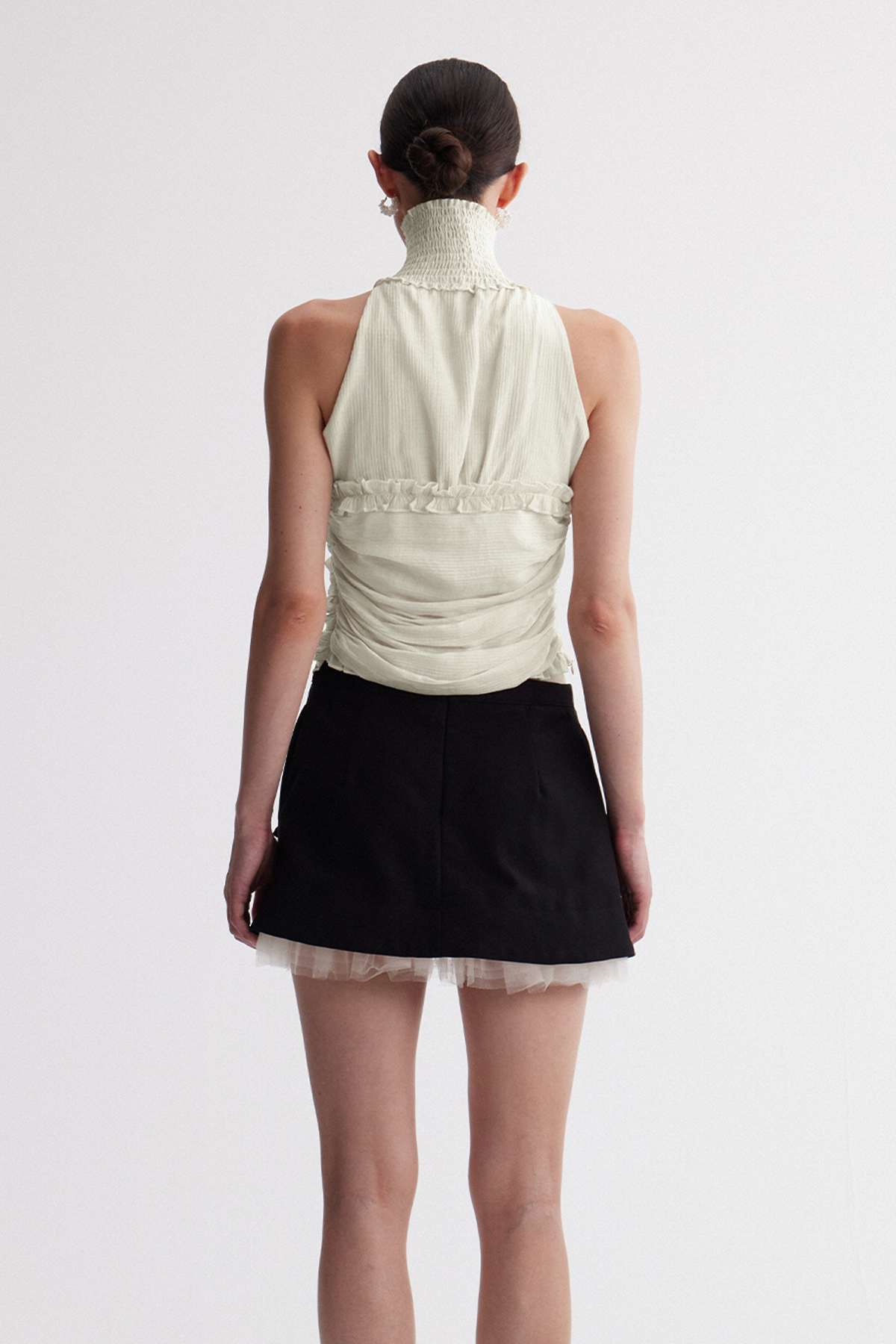 Herodion High Neck Mesh Top
