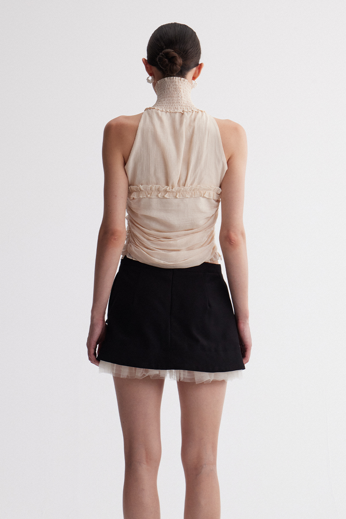 Herodion High Neck Mesh Top
