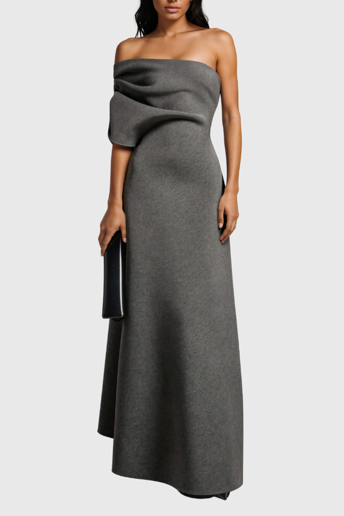 Kadeem Strapless Asymmetrical  Maxi Dress