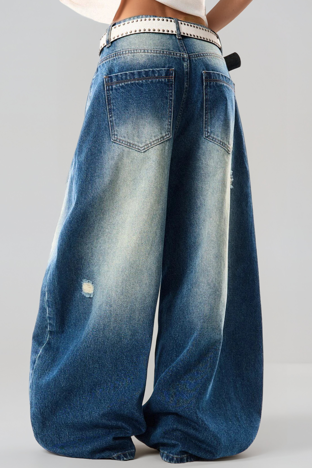 Heru Print Baggy Jeans