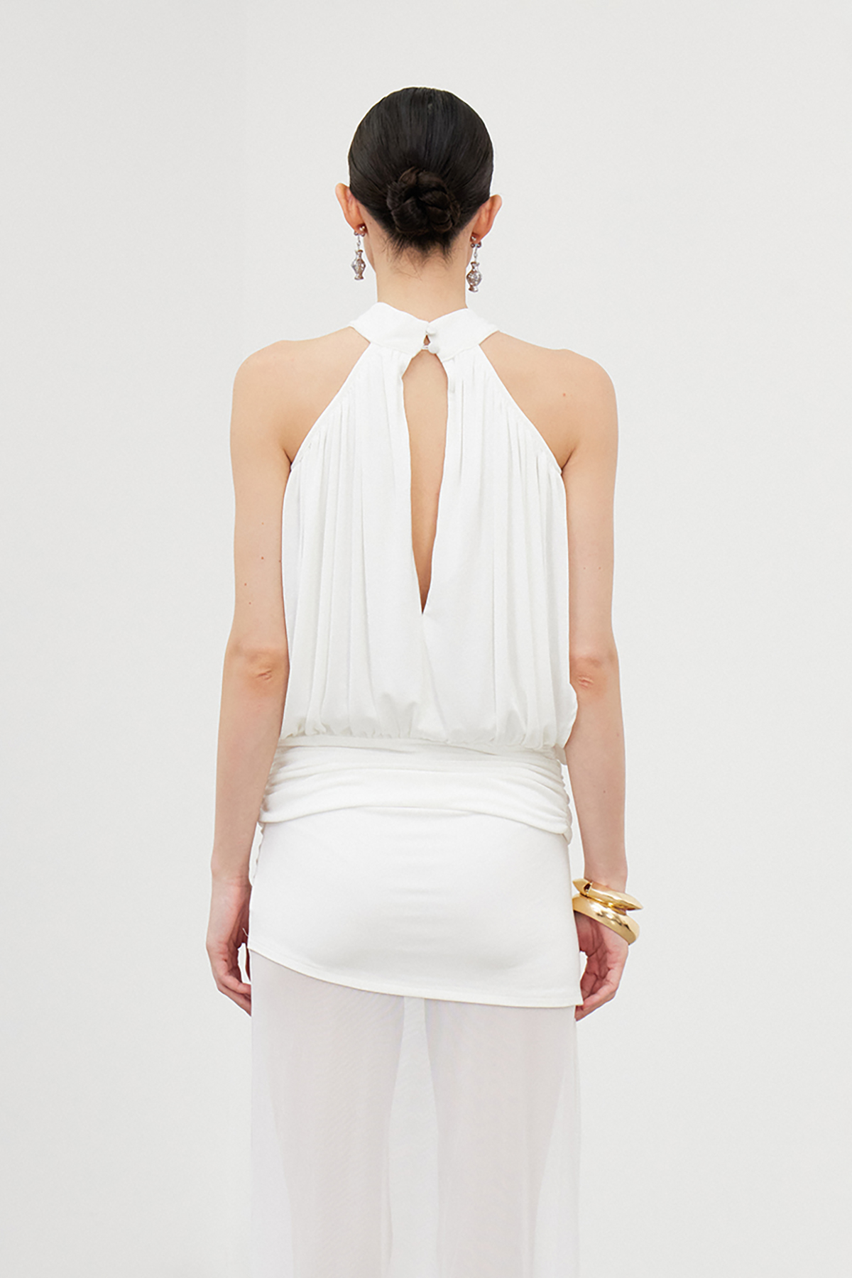 Iacopo Cutout Draped Top