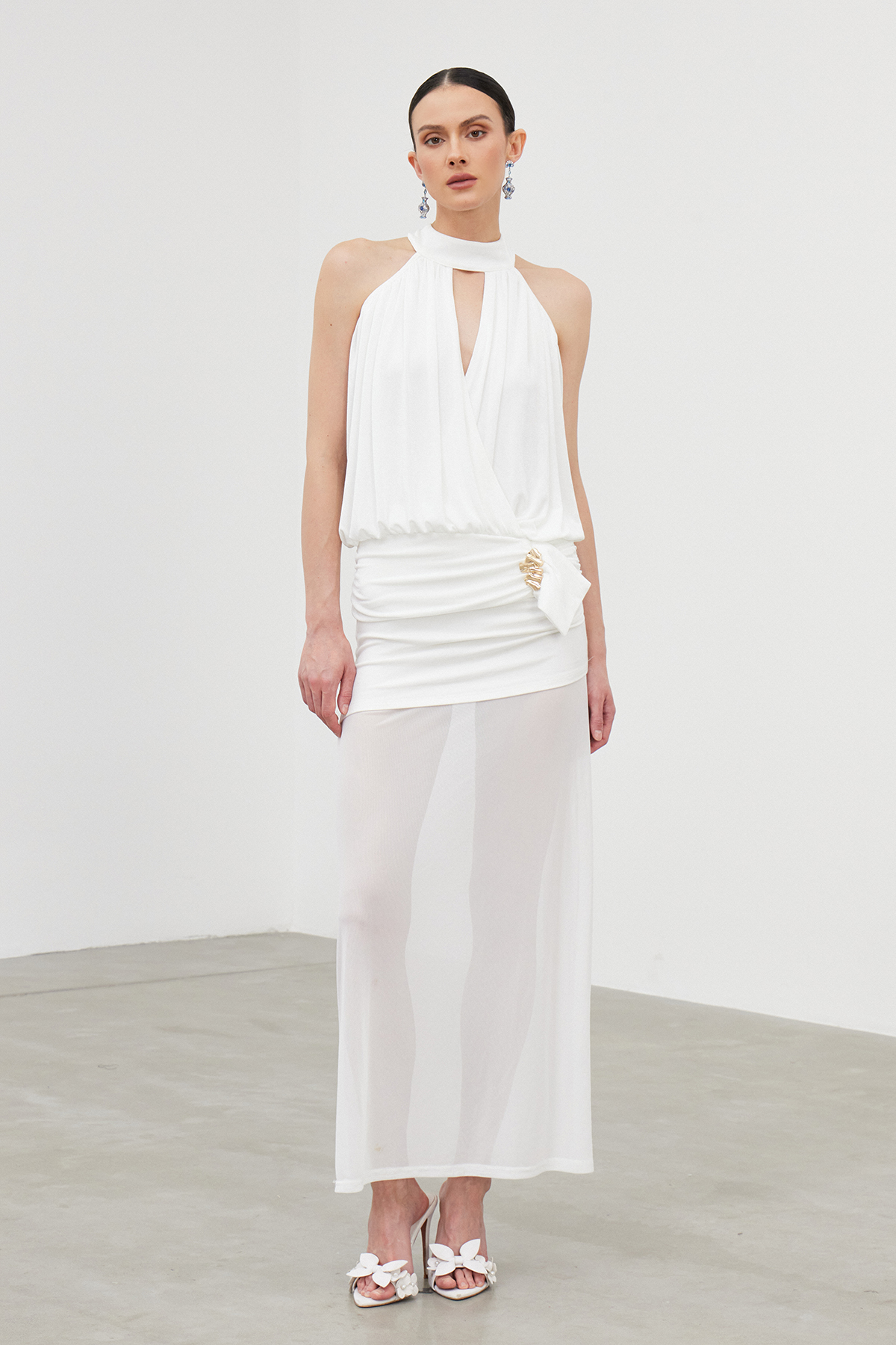 Iacopo Cutout Draped Top
