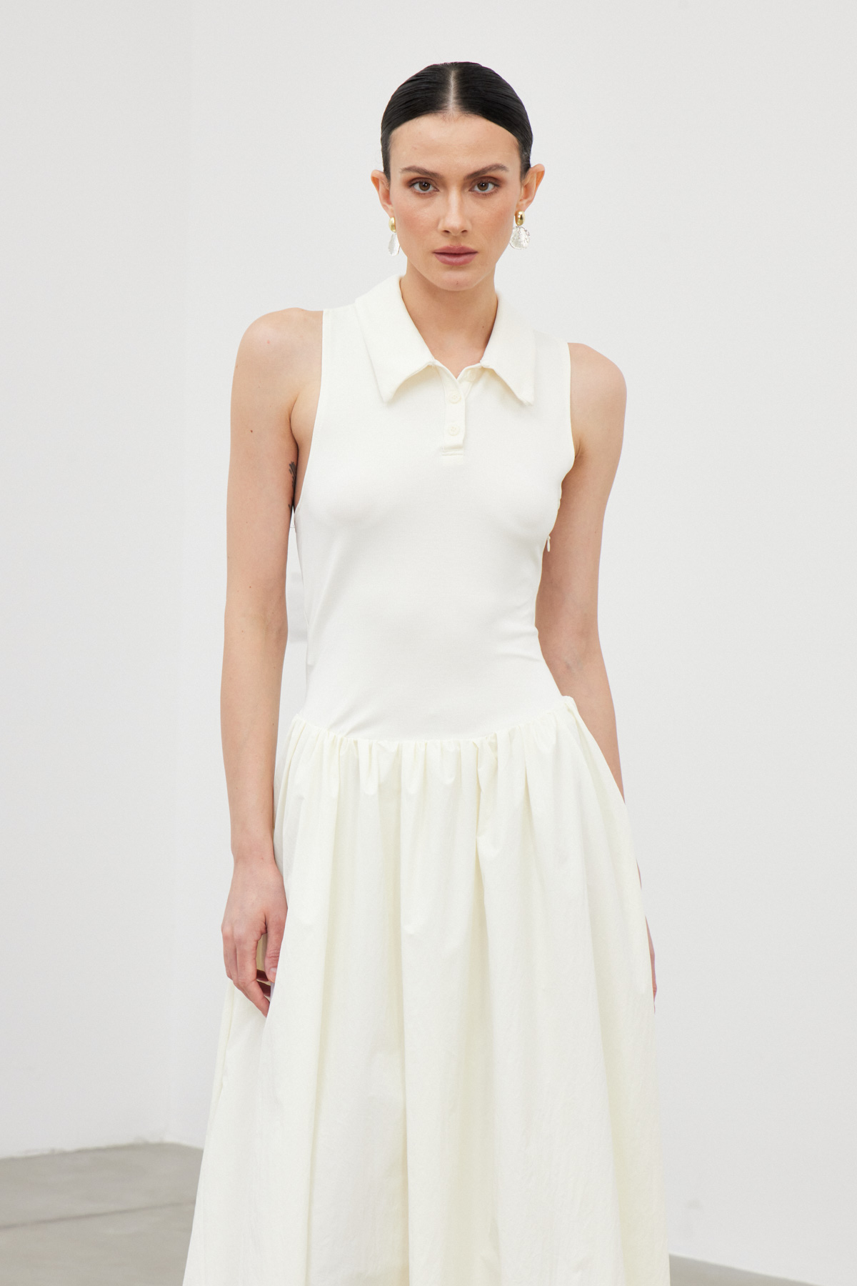 Iafeth Backless Bubble Maxi Dress