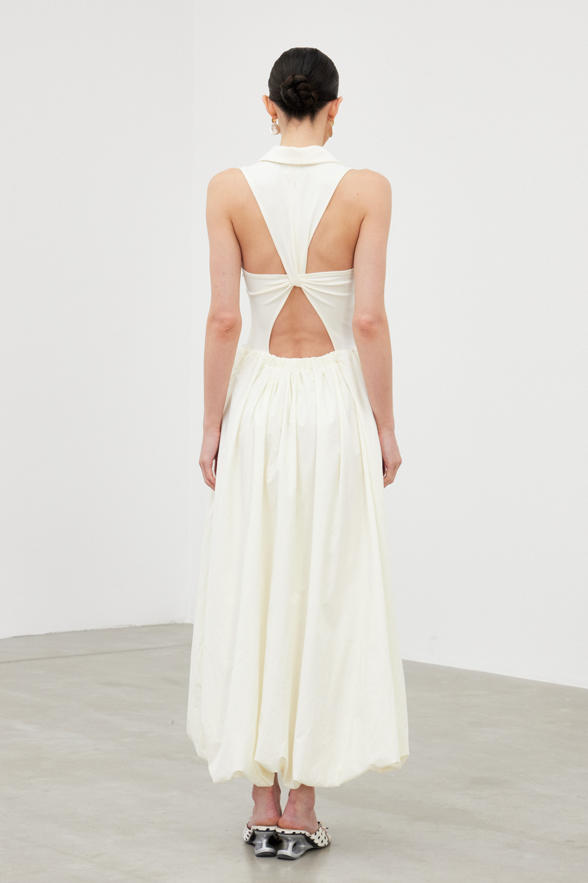 Iafeth Backless Bubble Maxi Dress