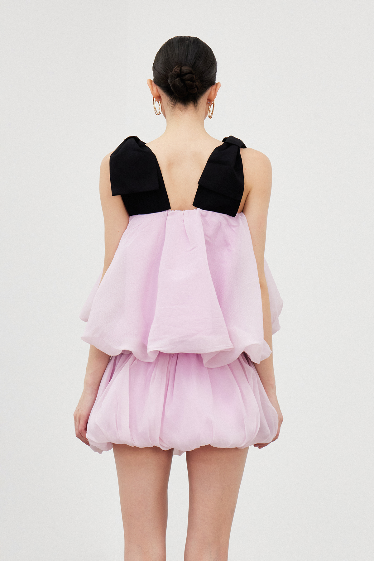 Ianeira Sleeveless Mesh Bubble Skirt Set