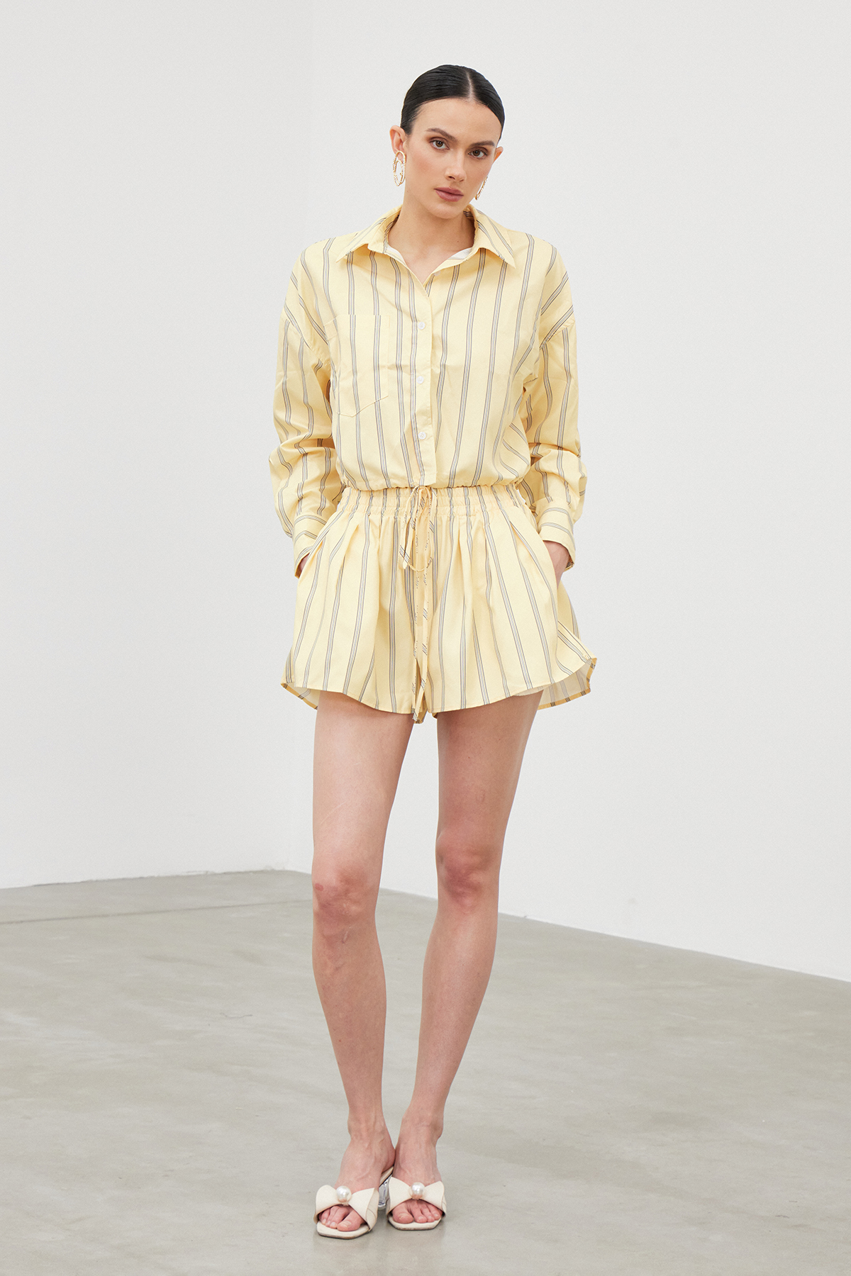 Ianus Stripe Short Set