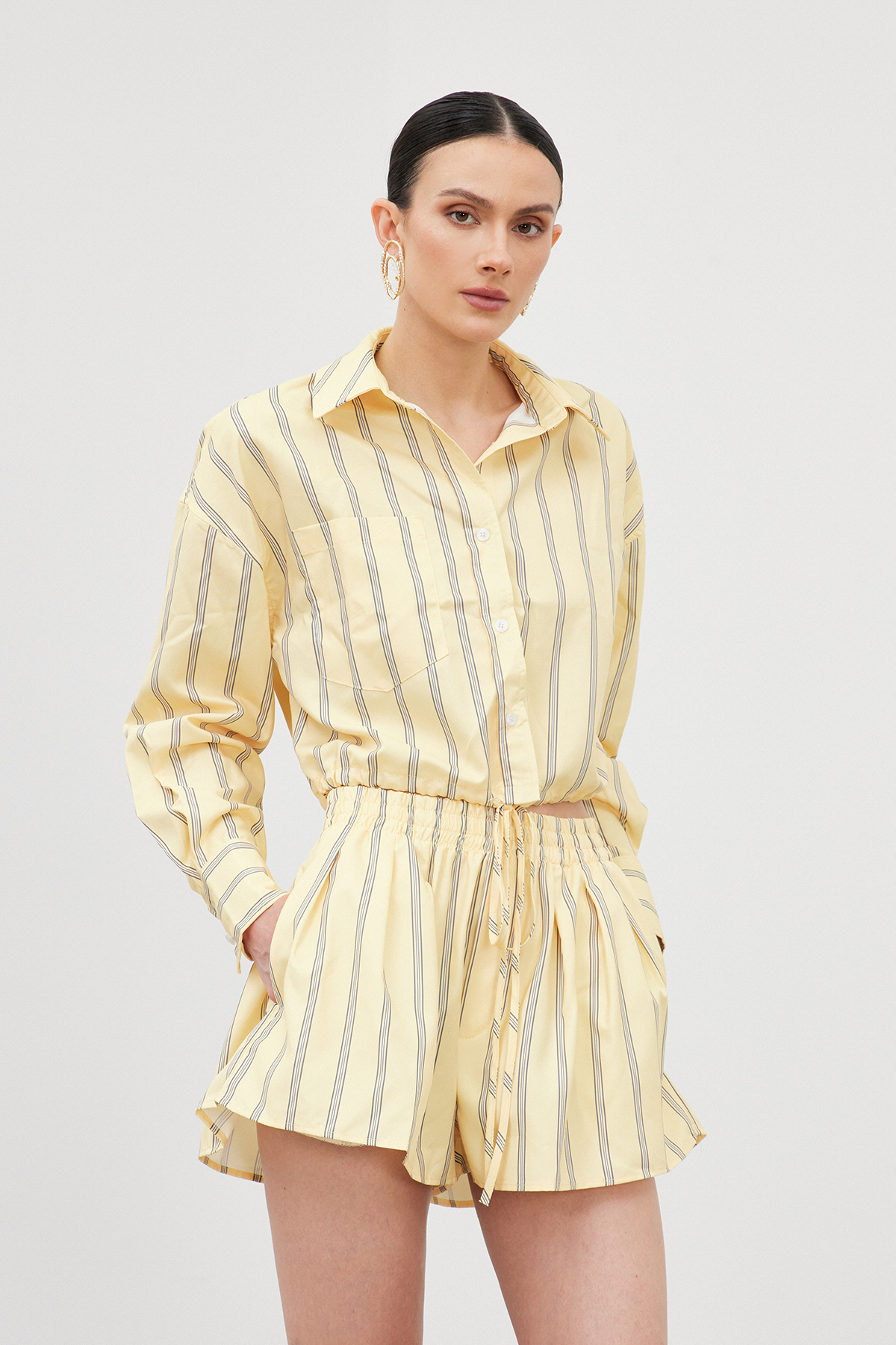 Ianus Stripe Short Set