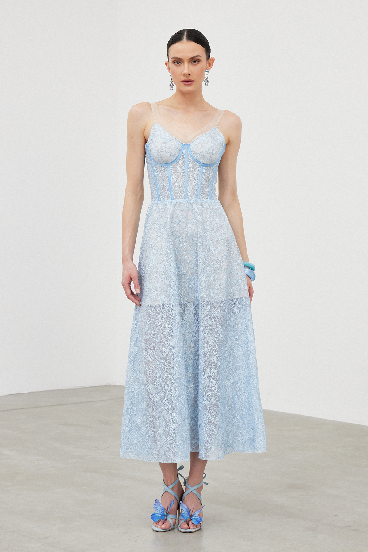 Iared Corset Lace Maxi Dress