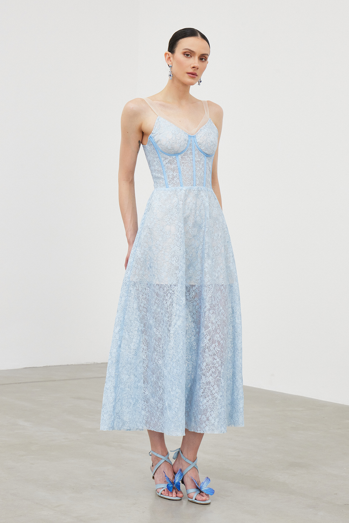 Iared Corset Lace Maxi Dress