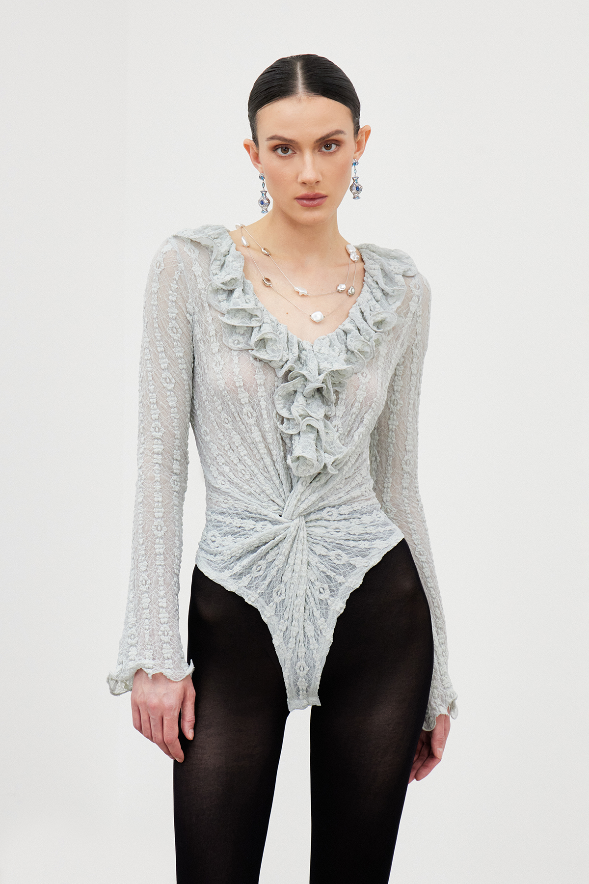 Iarlaith Twist Lace Bodysuit