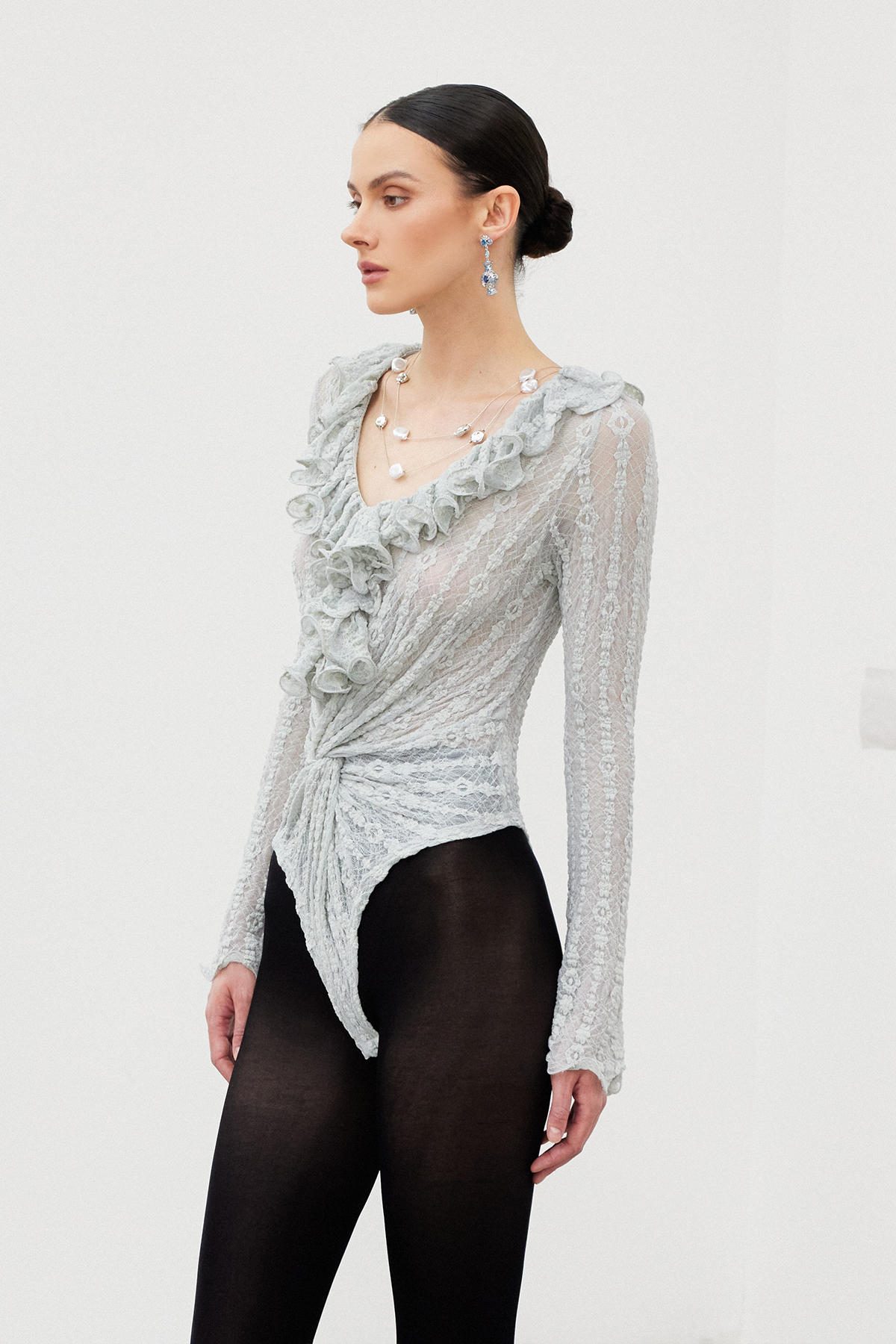 Iarlaith Twist Lace Bodysuit