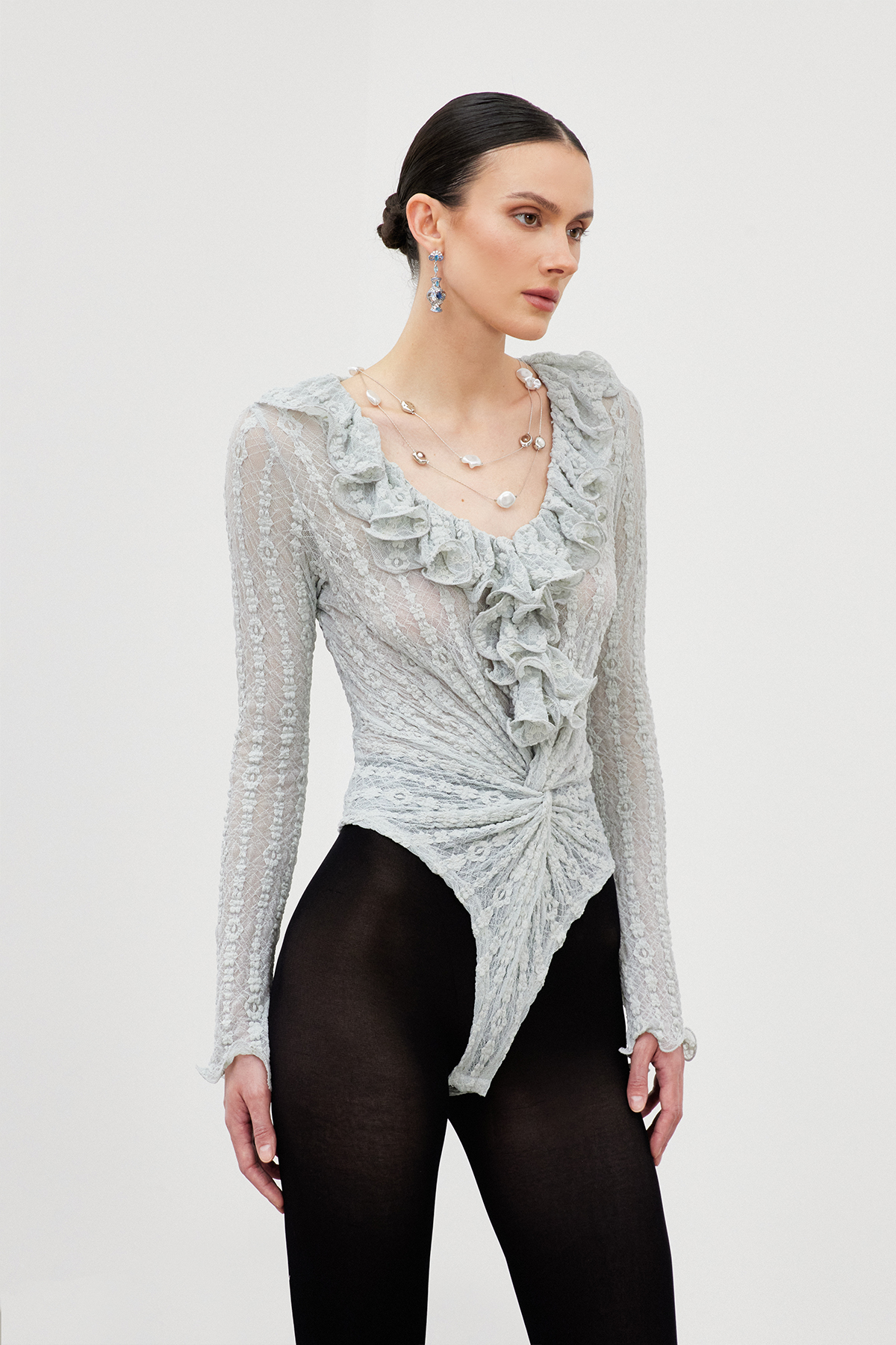 Iarlaith Twist Lace Bodysuit