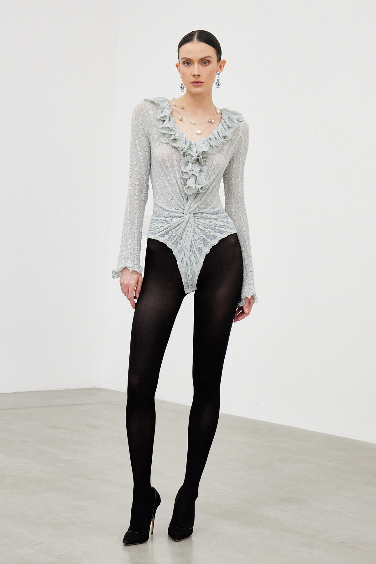 Iarlaith Twist Lace Bodysuit
