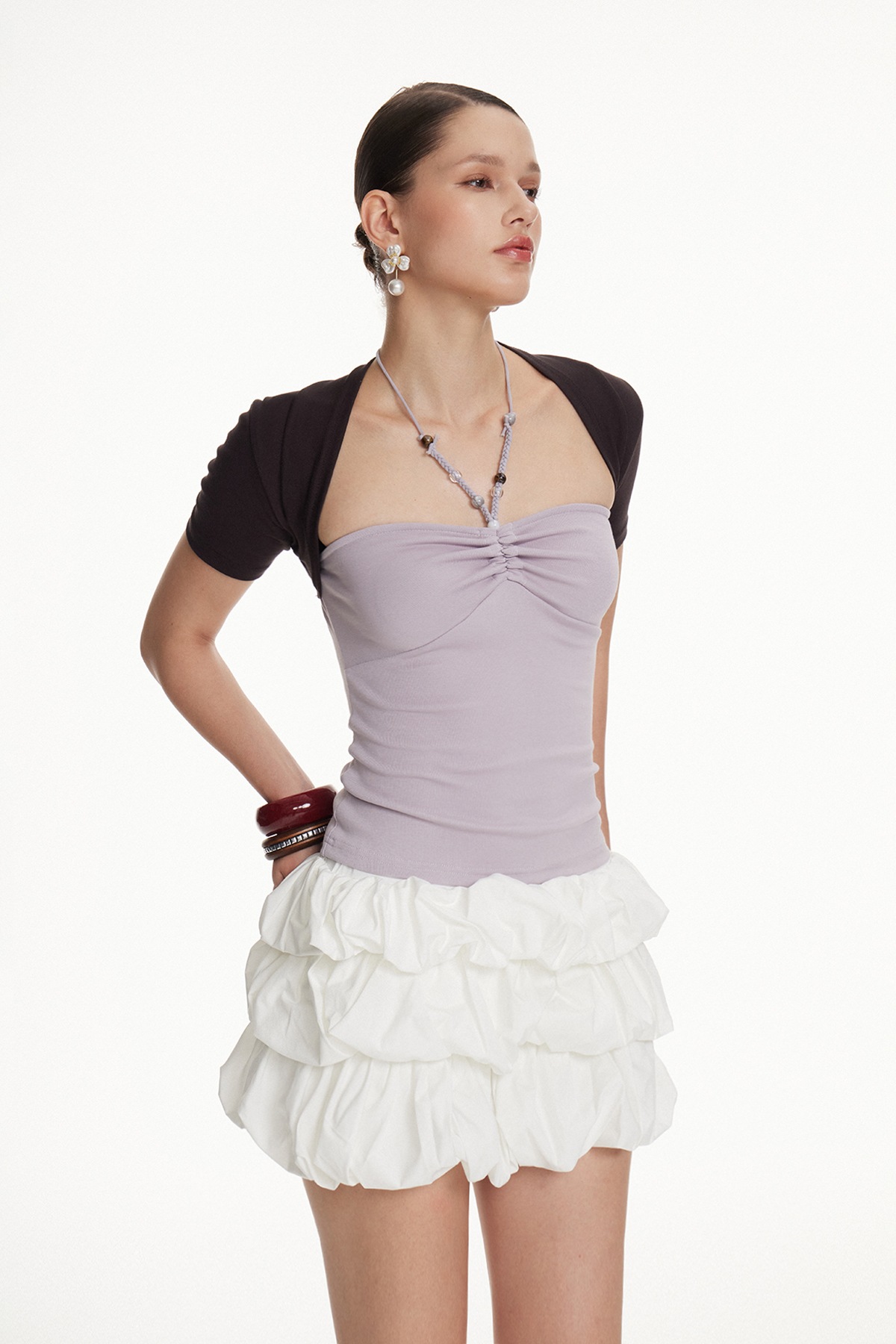 Iason Colorblock Ruch Top