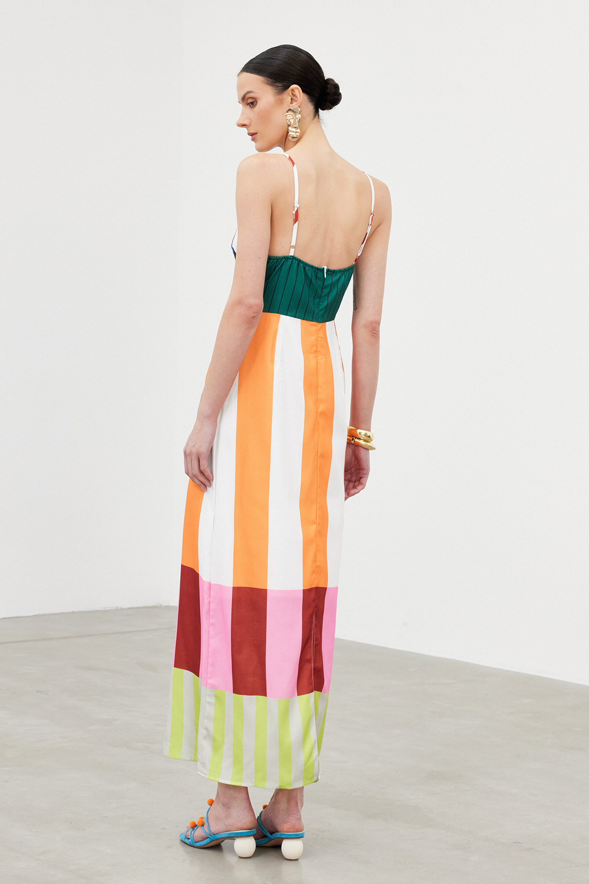 Ibb Spaghetti Stripe Maxi Dress