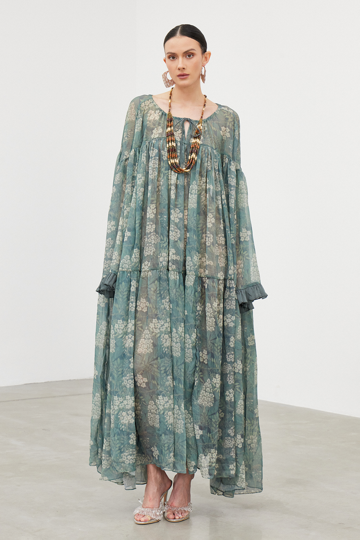 Ibraheem Oversized Ruch Maxi Dress