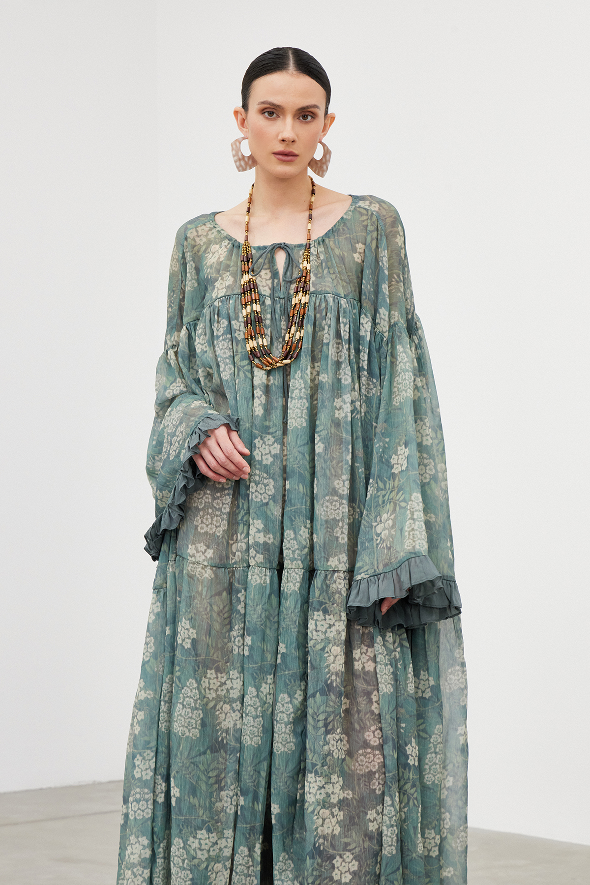 Ibraheem Oversized Ruch Maxi Dress
