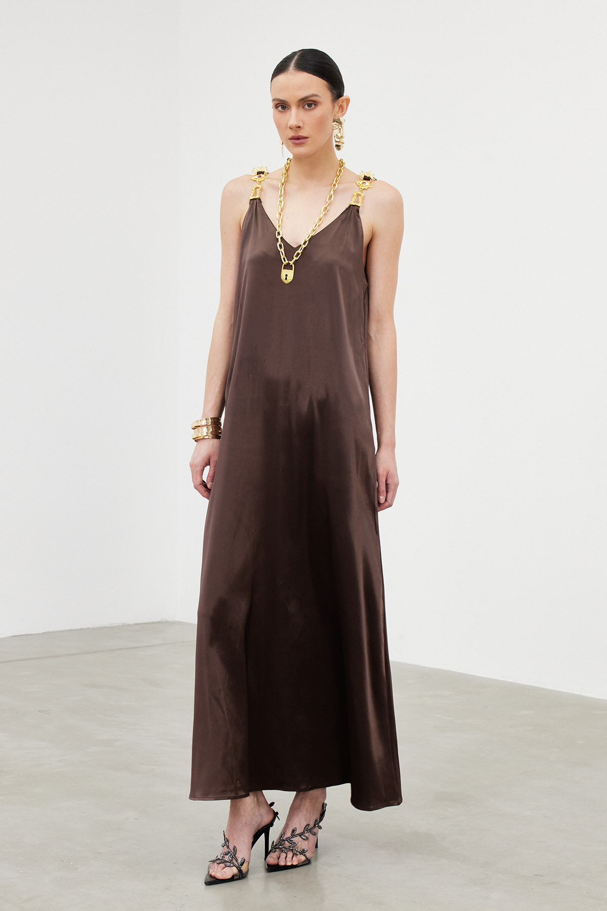 Ibtihaj Sleeveless Embellished Maxi Dress