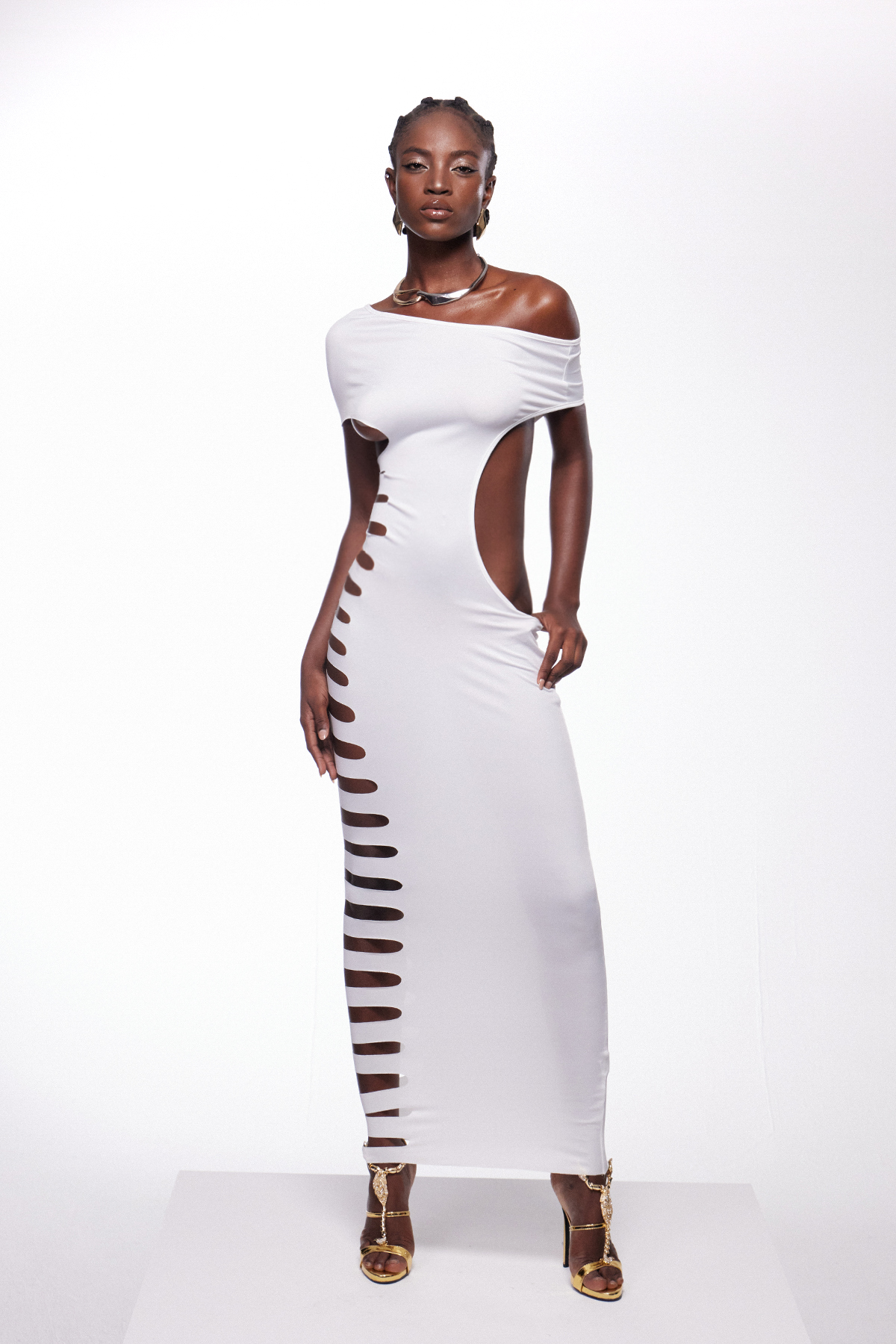 Idriss Cutout Bodycon Maxi Dress