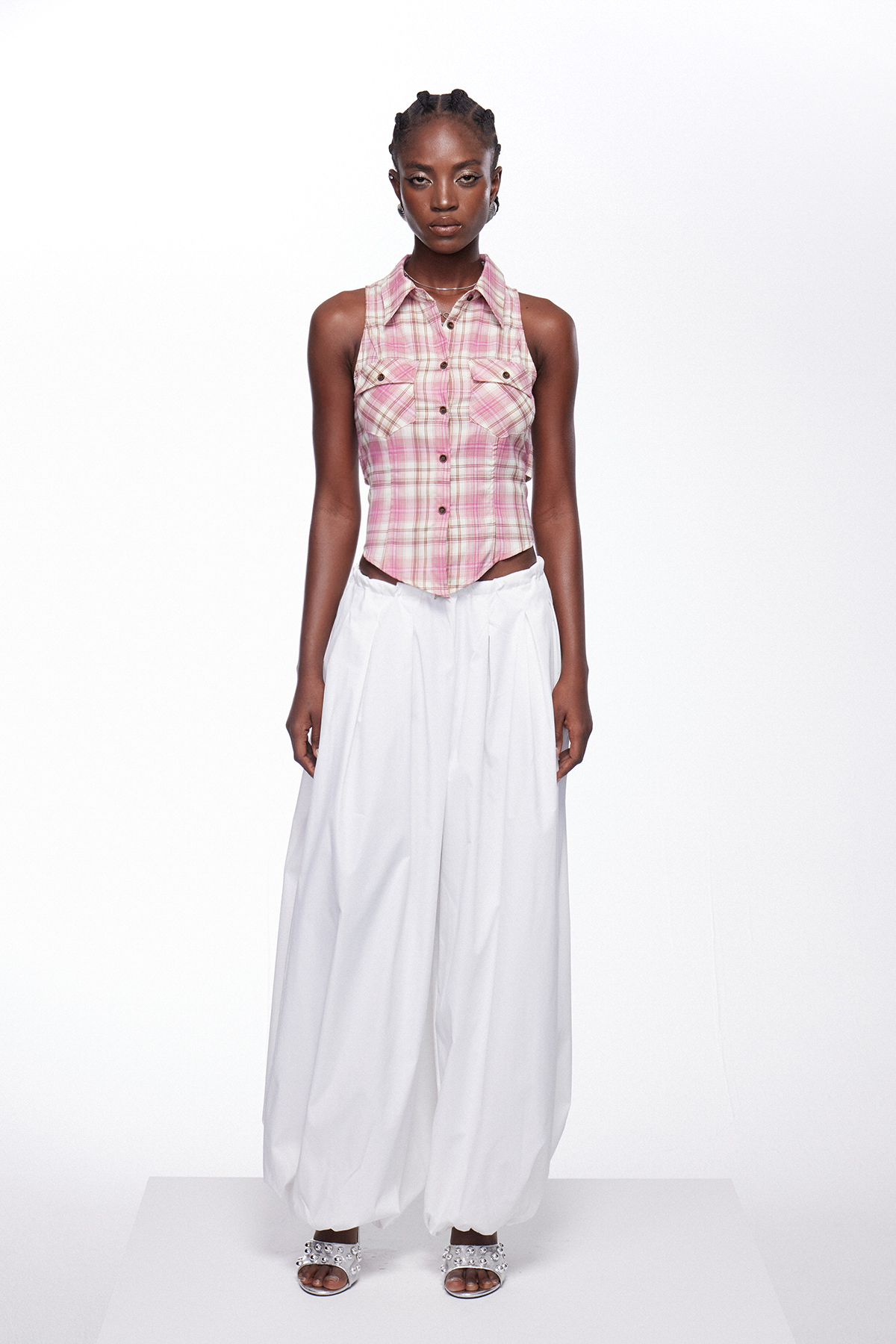 Idunn Sleeveless Grid Top