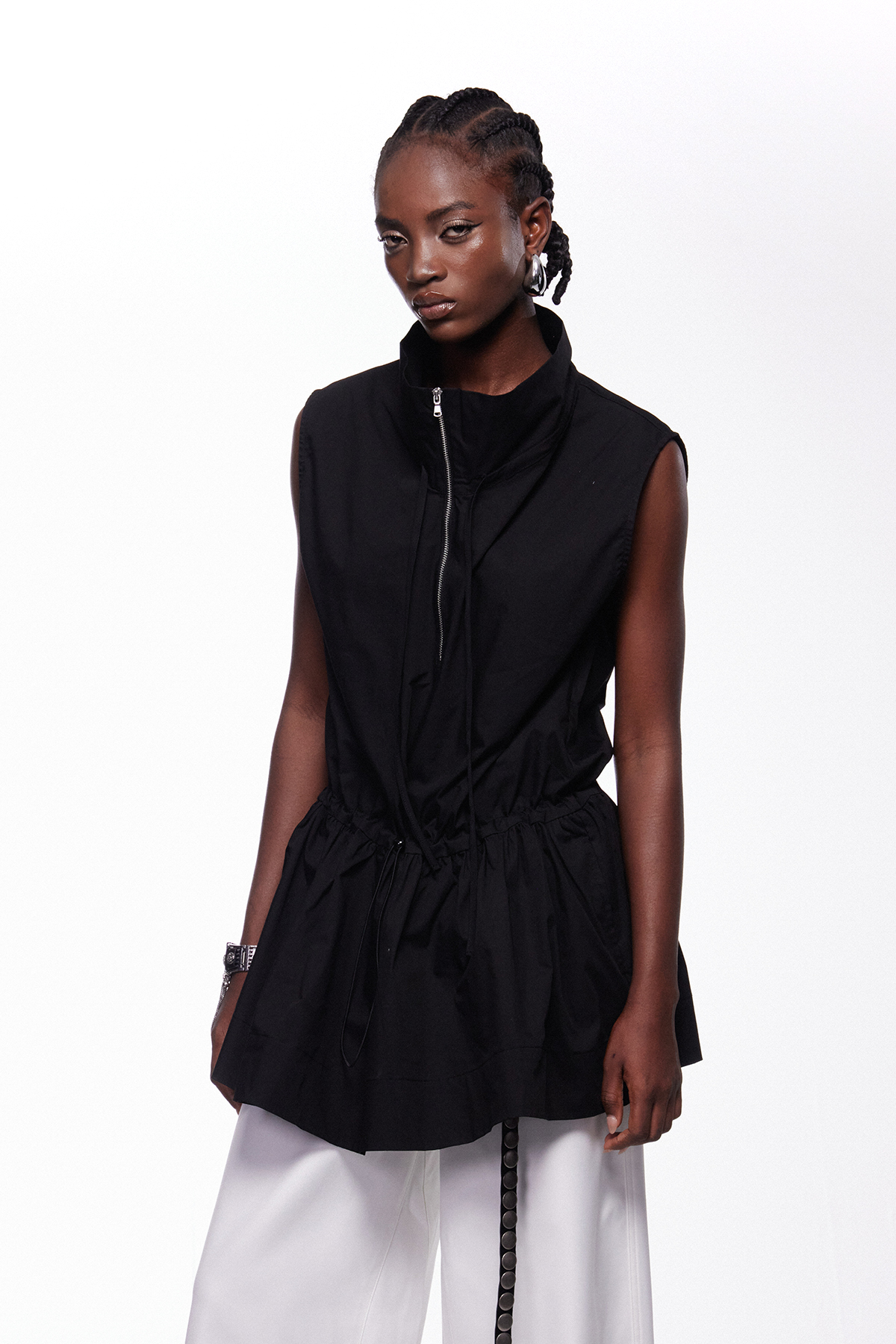 Iemanja Sleeveless Ruch Top