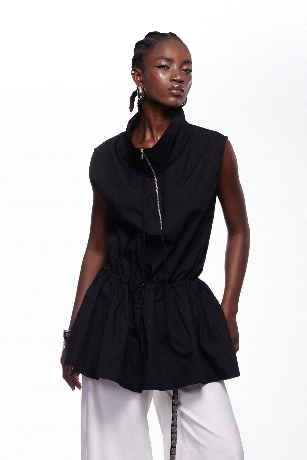 Iemanja Sleeveless Ruch Top