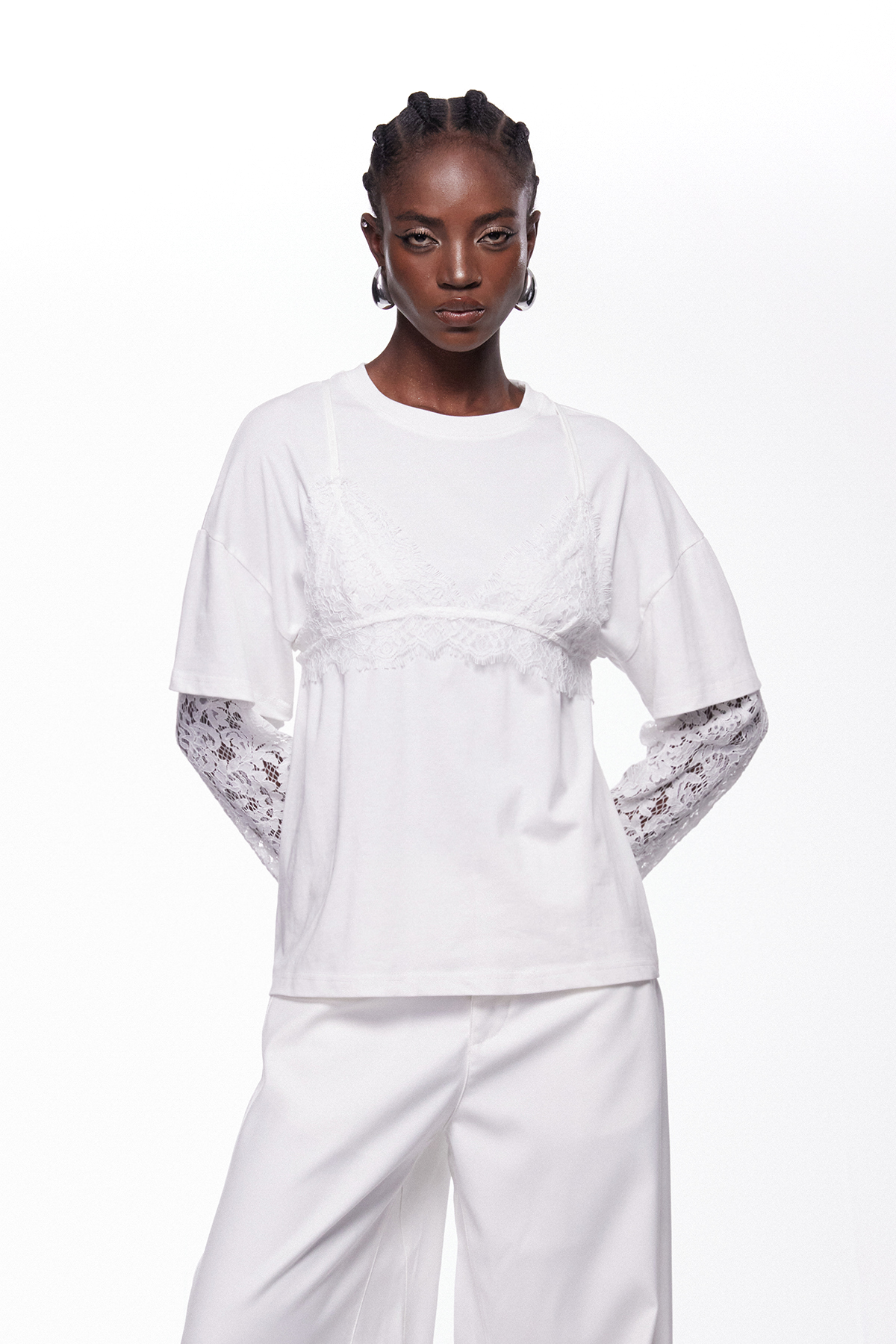 Iephthae Deconstruct Lace Top