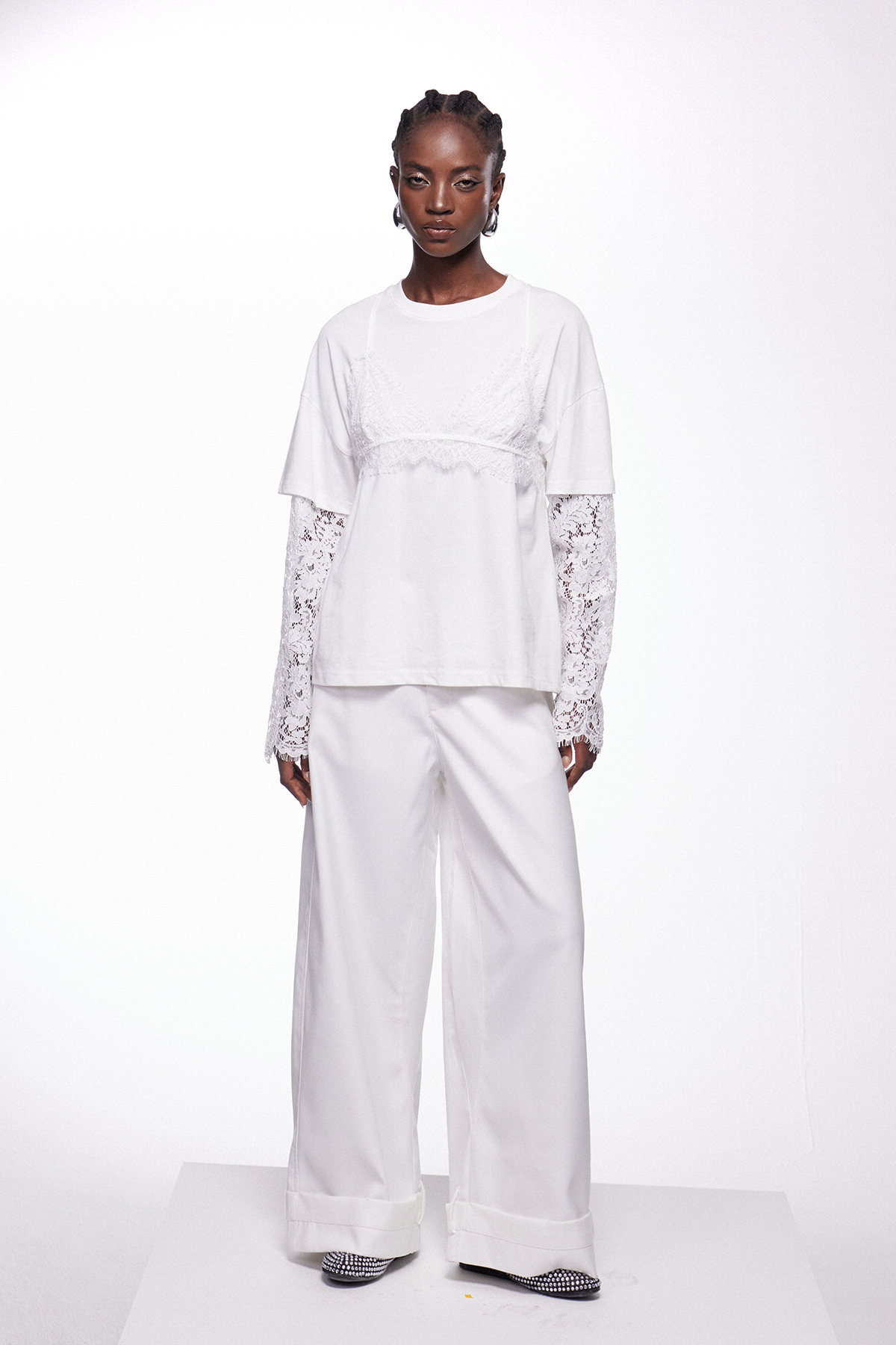 Iephthae Deconstruct Lace Top