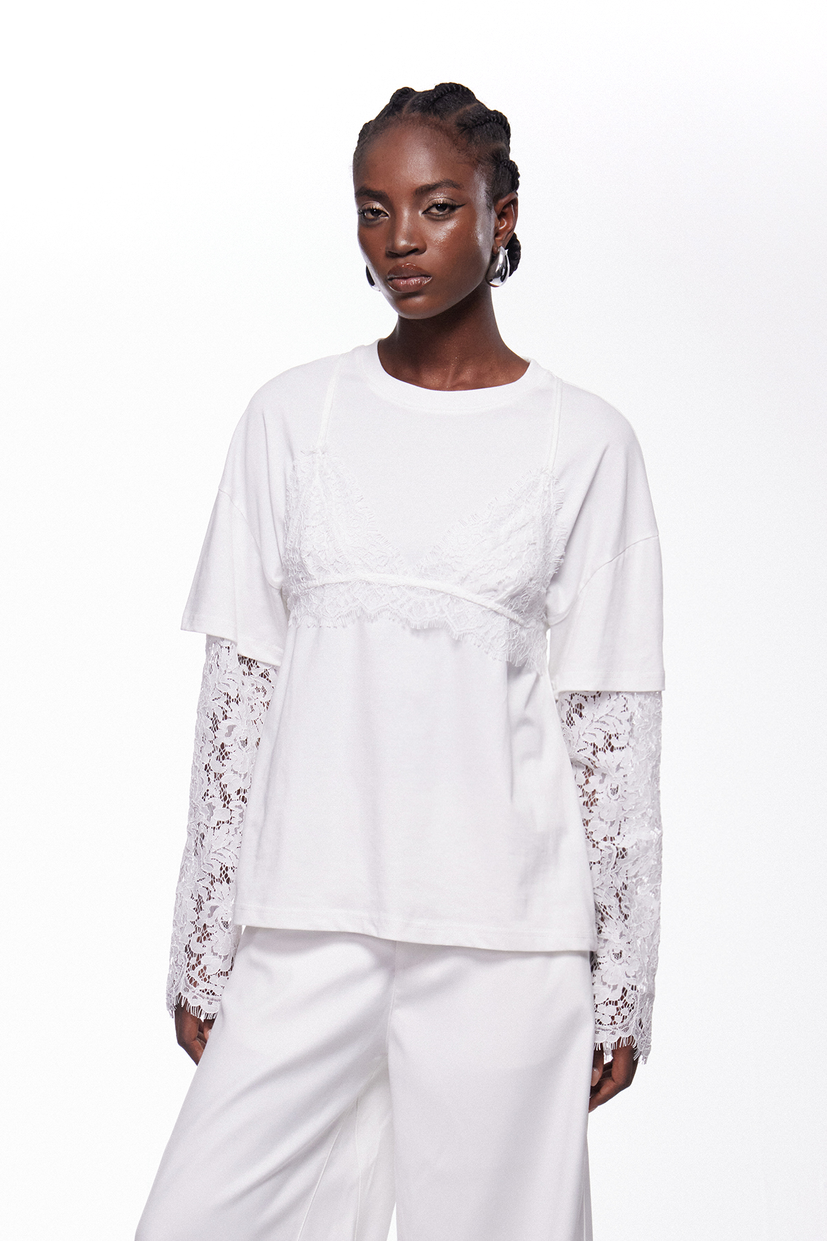 Iephthae Deconstruct Lace Top