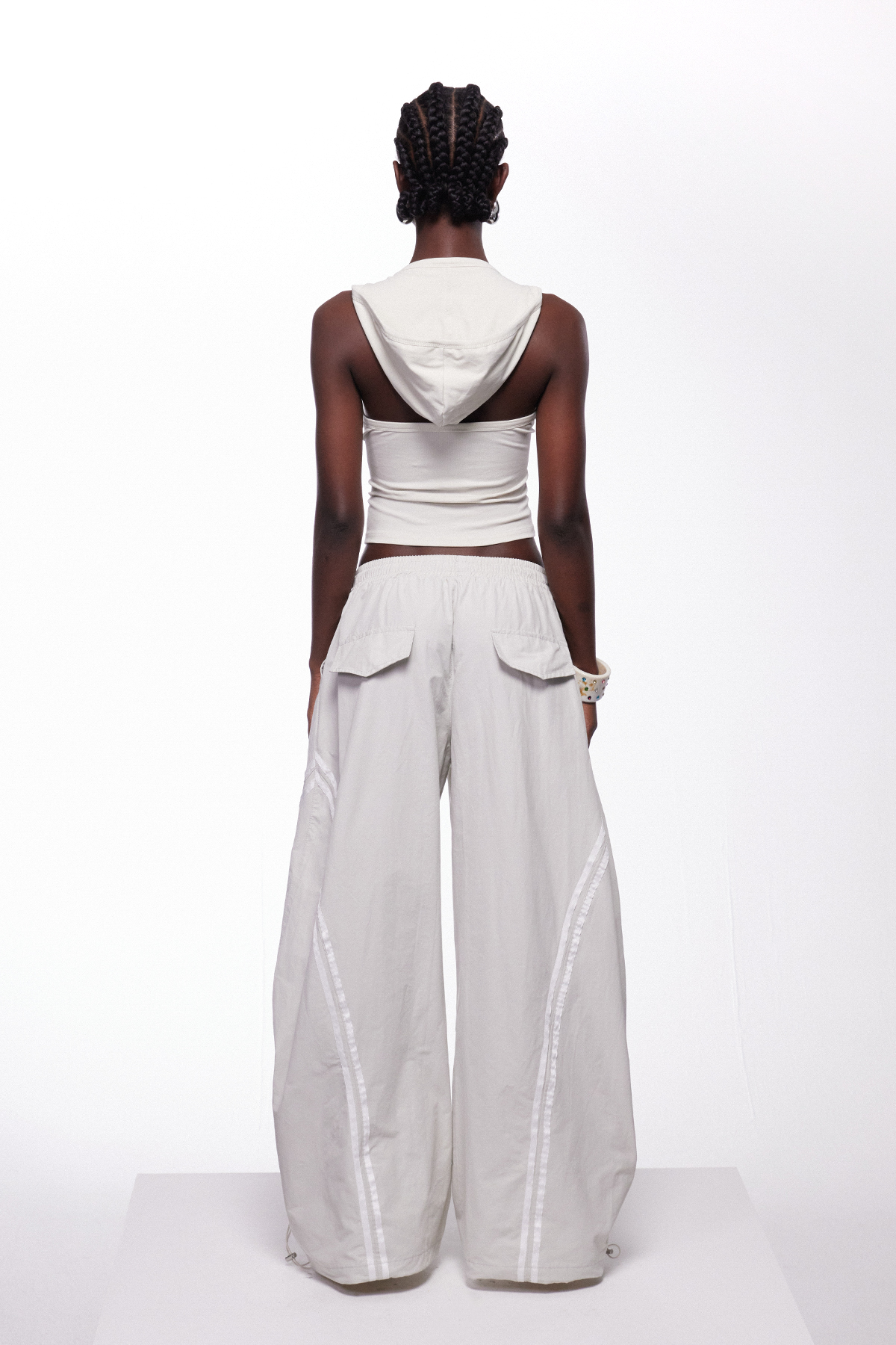 Ierameel Hooded Ruch Pants Set