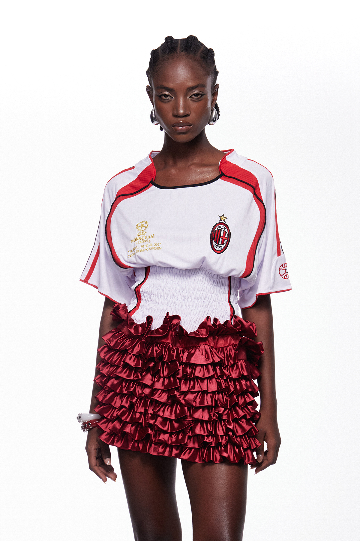 Ieremahel Ruch Print Mini Dress
